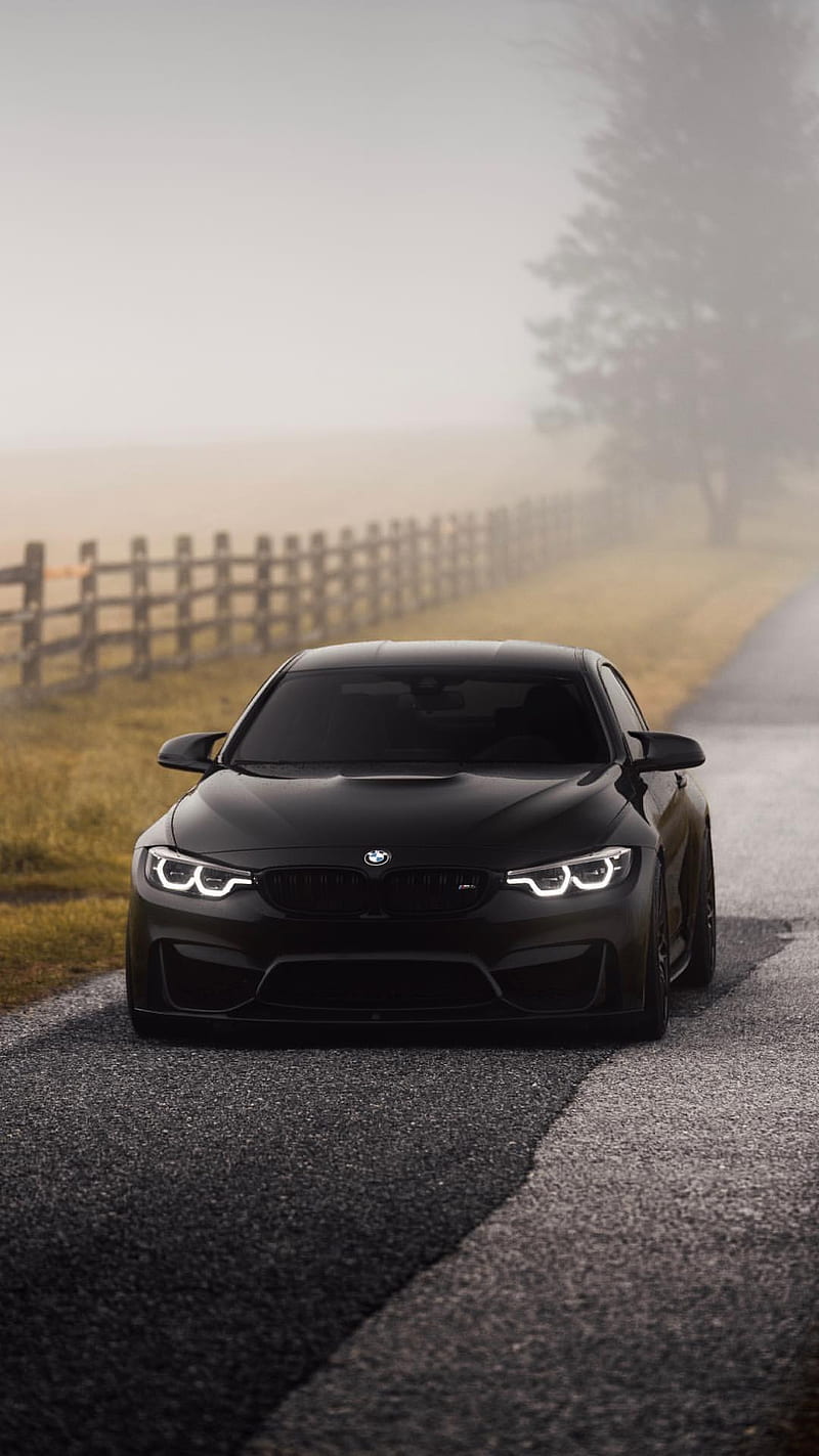 800x1423 640x1136px, free download. BMW M black, car, coupe, f fog, m power, tuning, vehicle, HD phone wallpaper