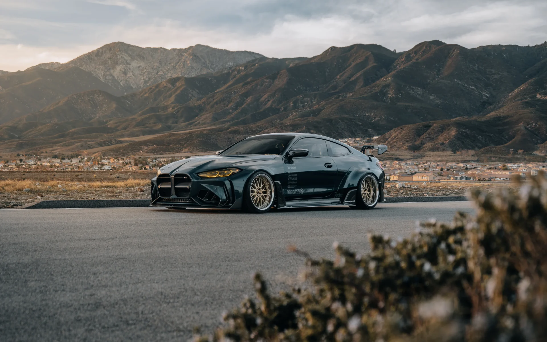 1920x1200 Jet Black Widebody BMW G82 M4 With Full ADRO Body Kit and Wheels