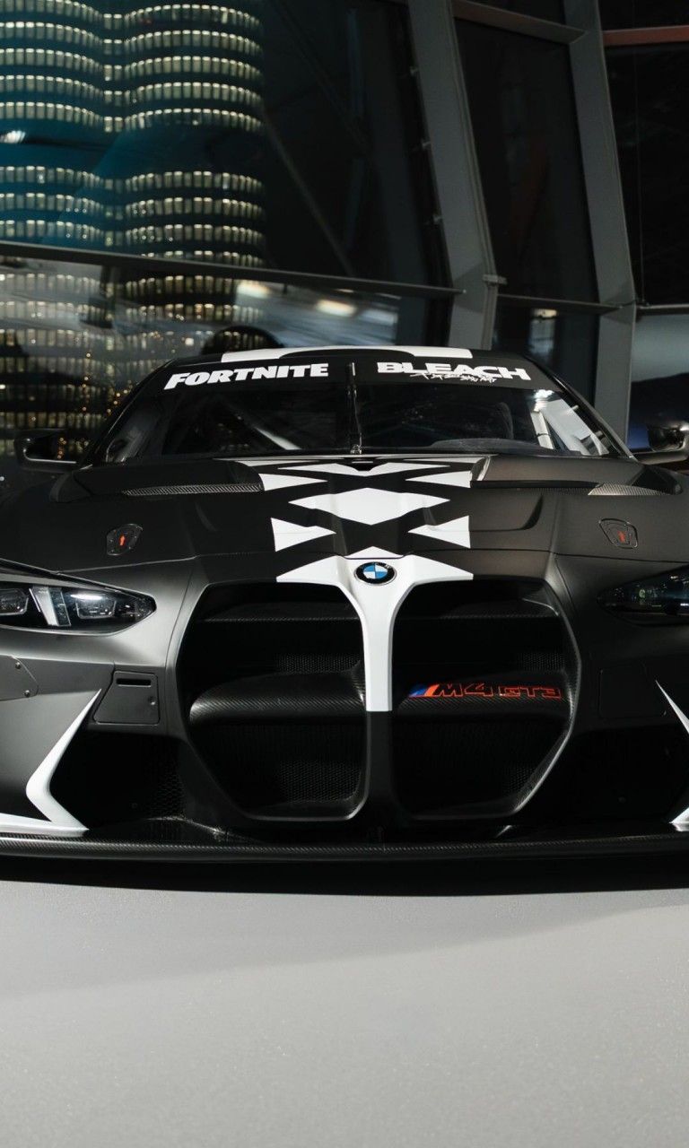 768x1280 BMW M4 GT3 EVO Fortnite car 4K HD Cars Wallpaper
