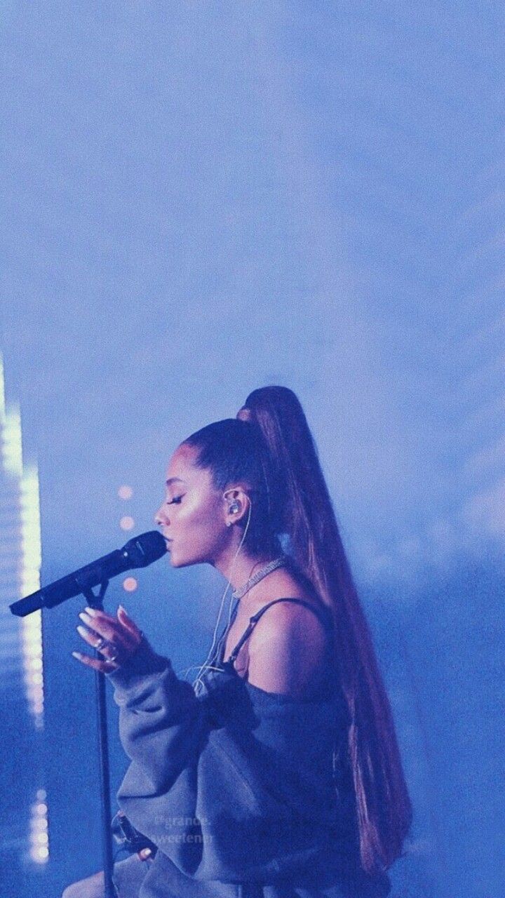 720x1280 Dangerous woman tour wallpaper. Ariana grande concert wallpaper, Ariana grande blue, Sweetener world tour