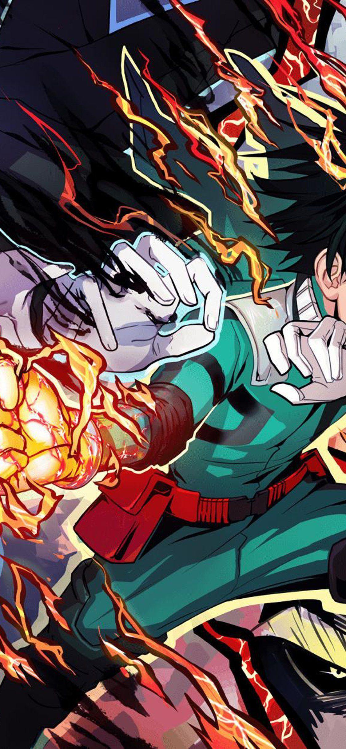 1125x2436 Toka Bnha Tablet Wallpaper