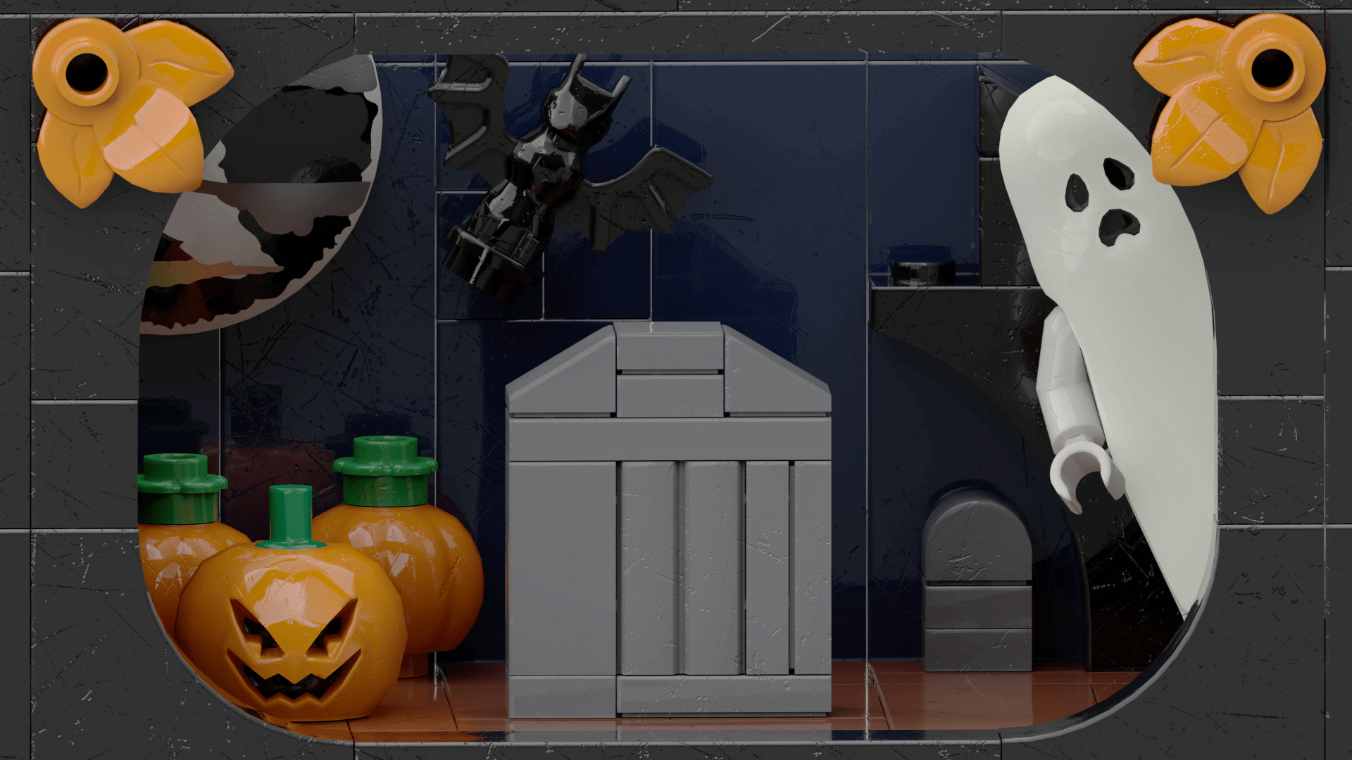 1920x1080 Made a spoopy Halloween background for zoom! :D