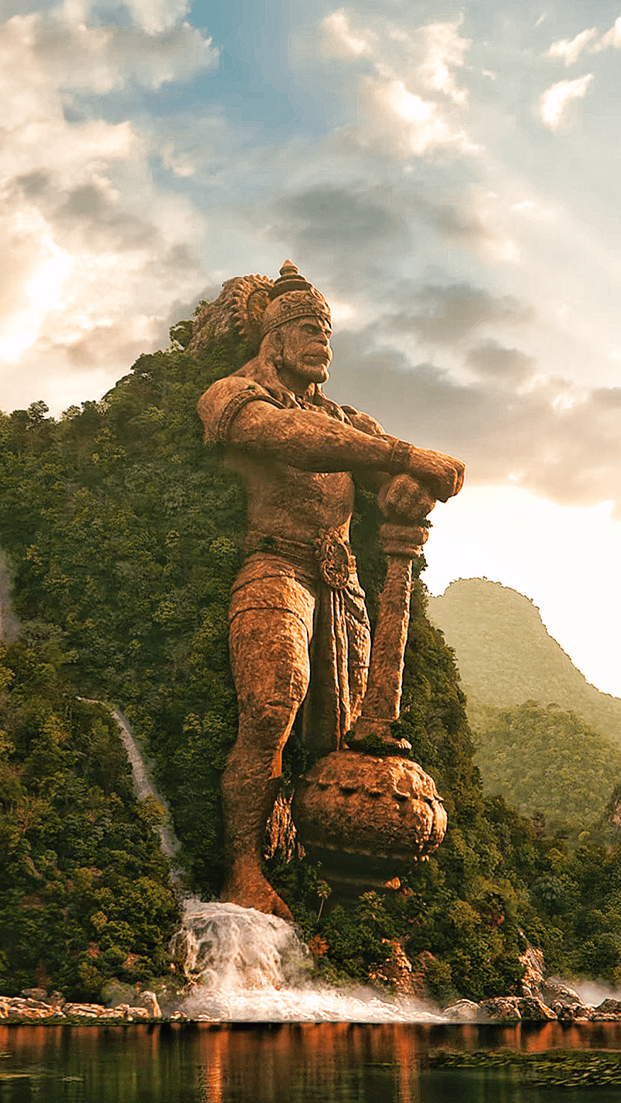 876x1556 Hanuman Statue wallpaper Mobile Walls