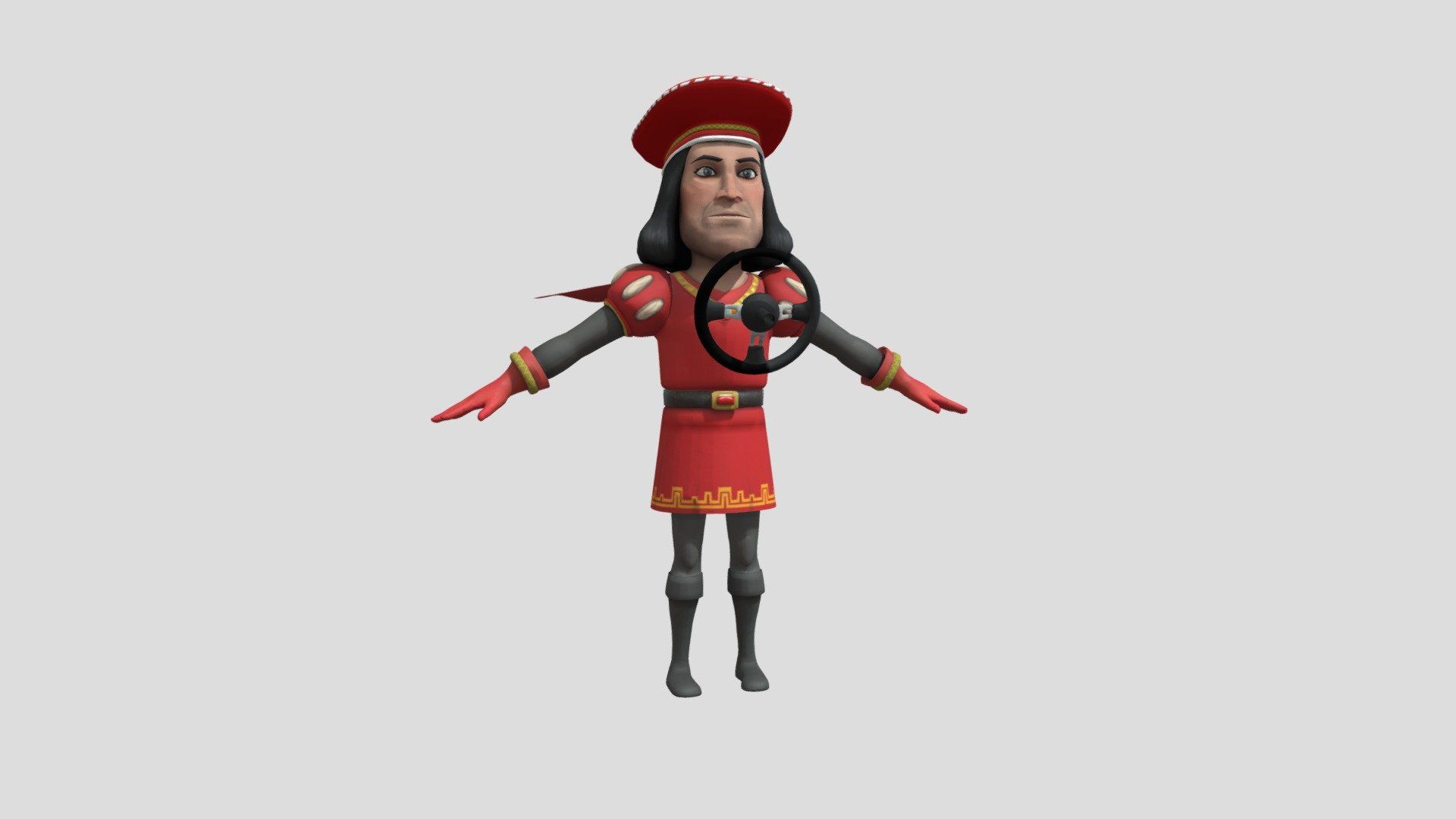 1920x1080 Lord Farquaad (DreamWorks All Star Kart Racing) Free 3D Model By Guilherme Navarro [f0f8b01]