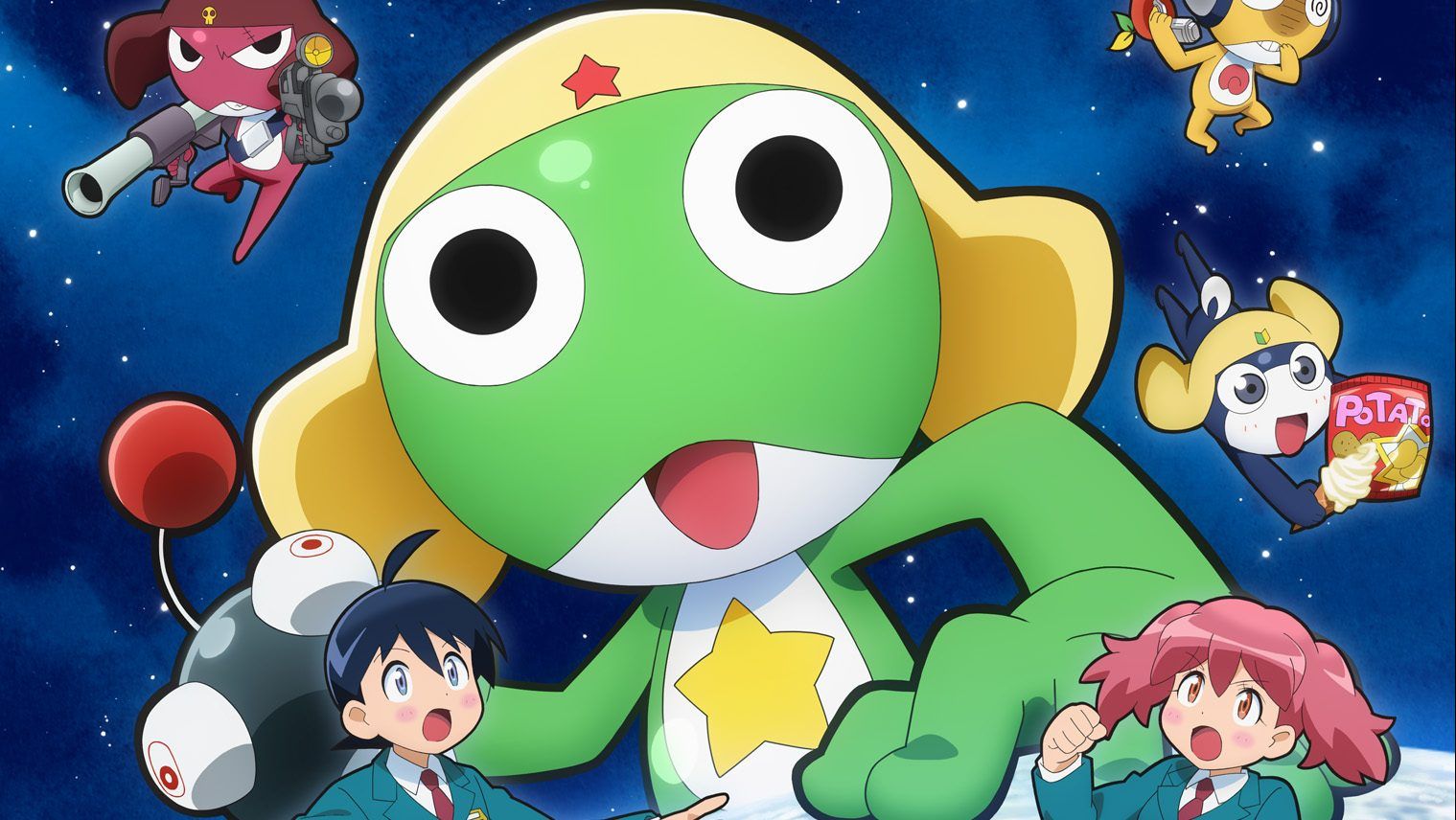 1519x856 New Sgt. Frog TV Anime Drops Main and Key Visual, Begins on October 3