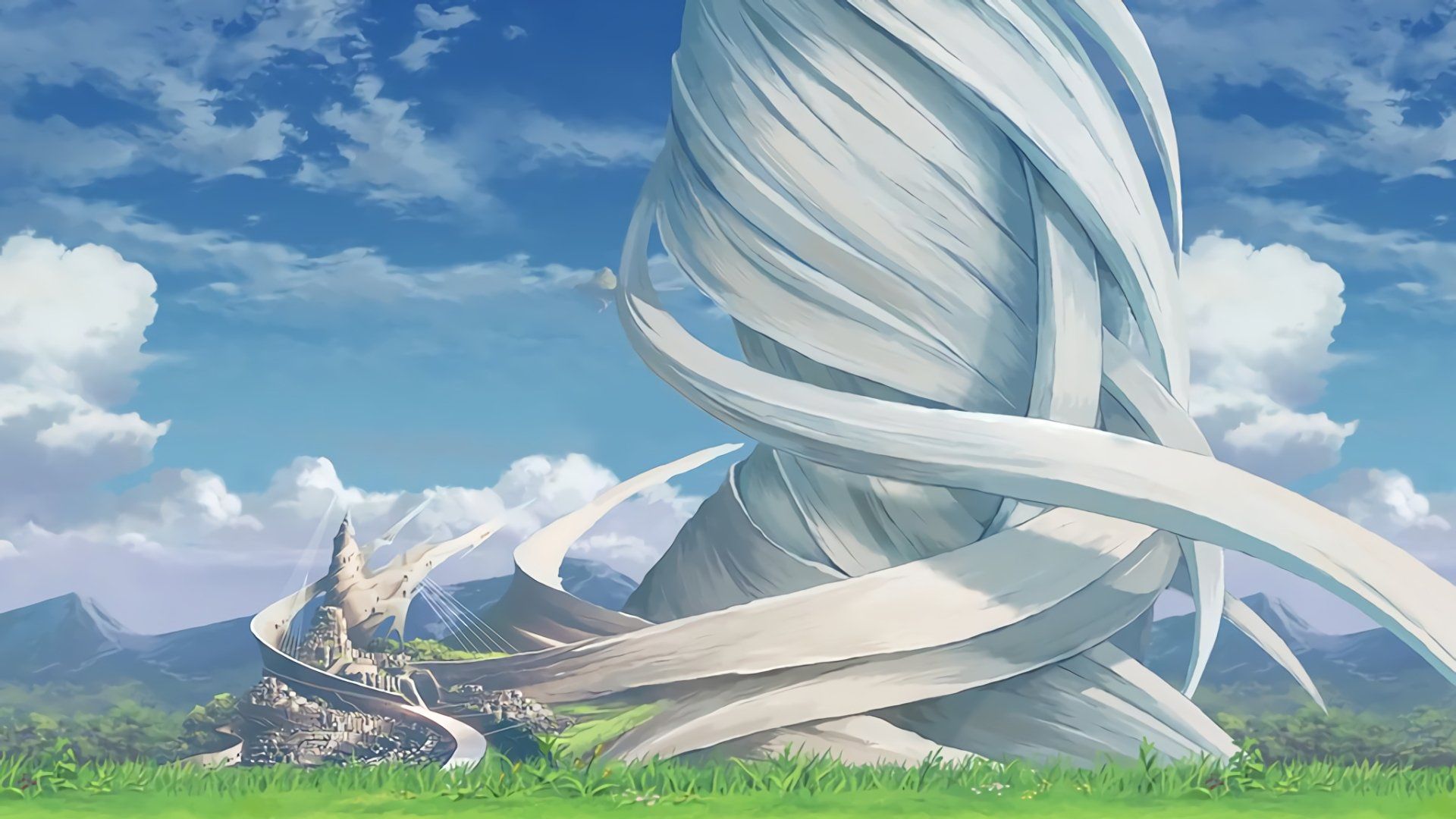 1920x1080 Sword Art Online HD: Epic Anime Landscape Wallpaperx1152