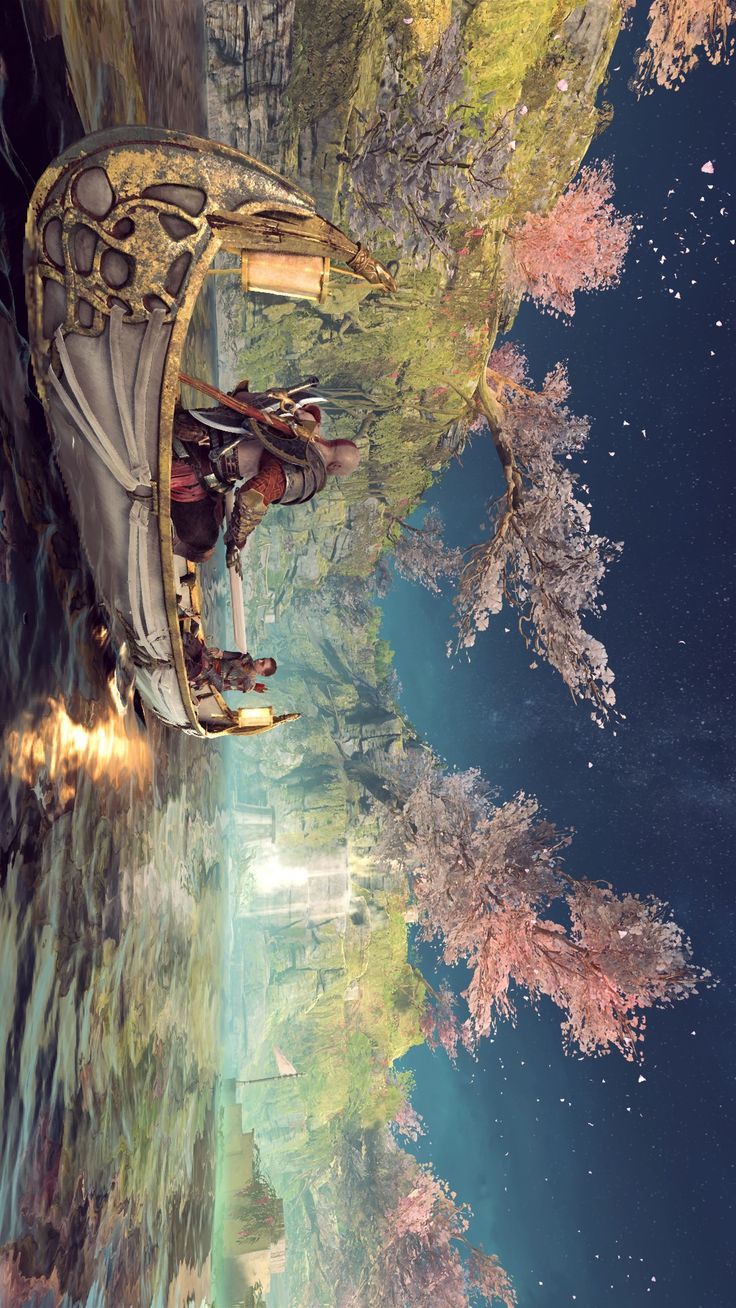 736x1308 Alfhiem is probably the most beautiful realm of all. God of War HD background wallpaper