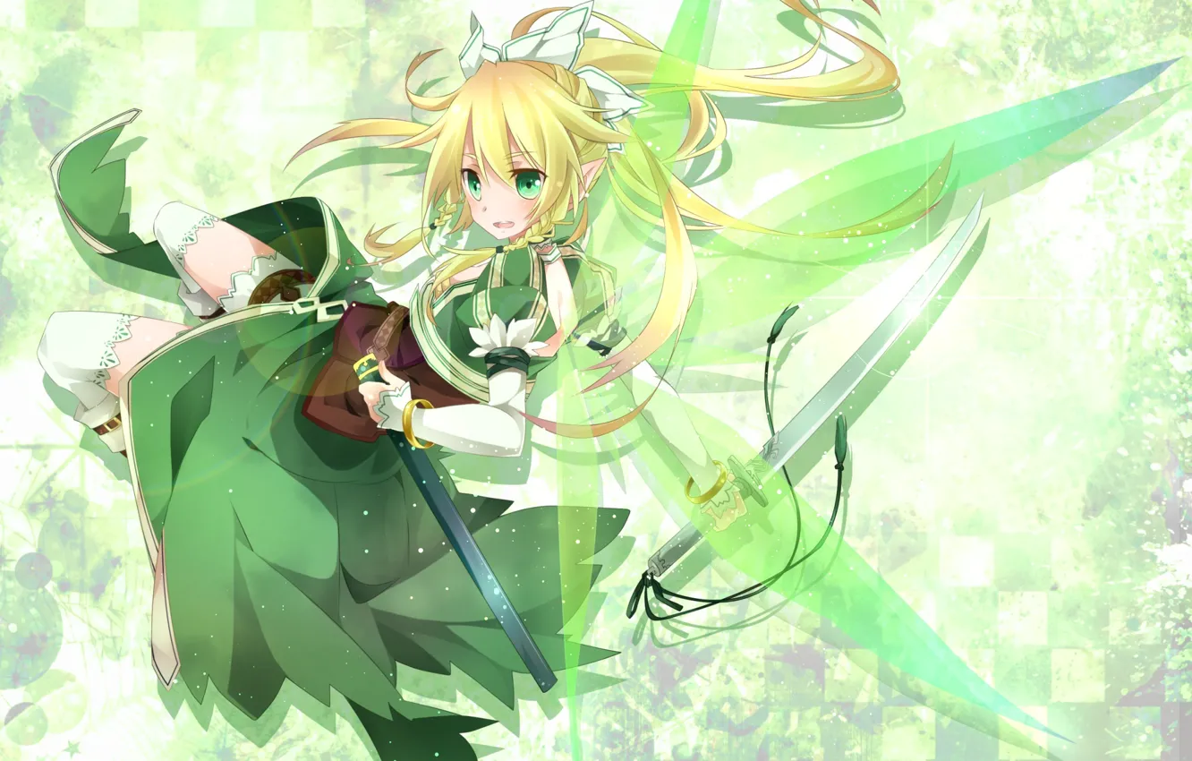 1332x850 Free girl, weapons, elf 2K wallpaper for desktop and phone