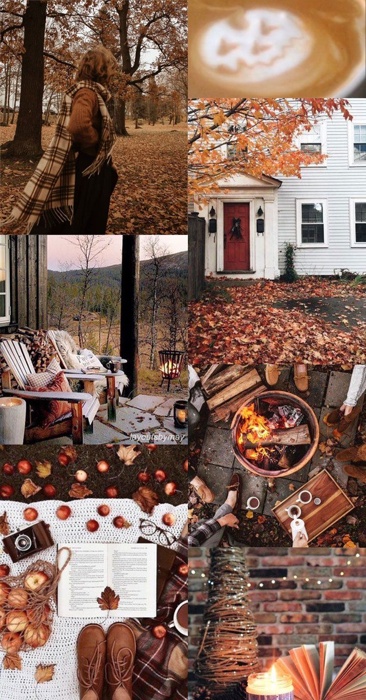 750x1433 Autumn Collage Wallpaper : Brown Autumn. Colour + Mood + Style Inspiration