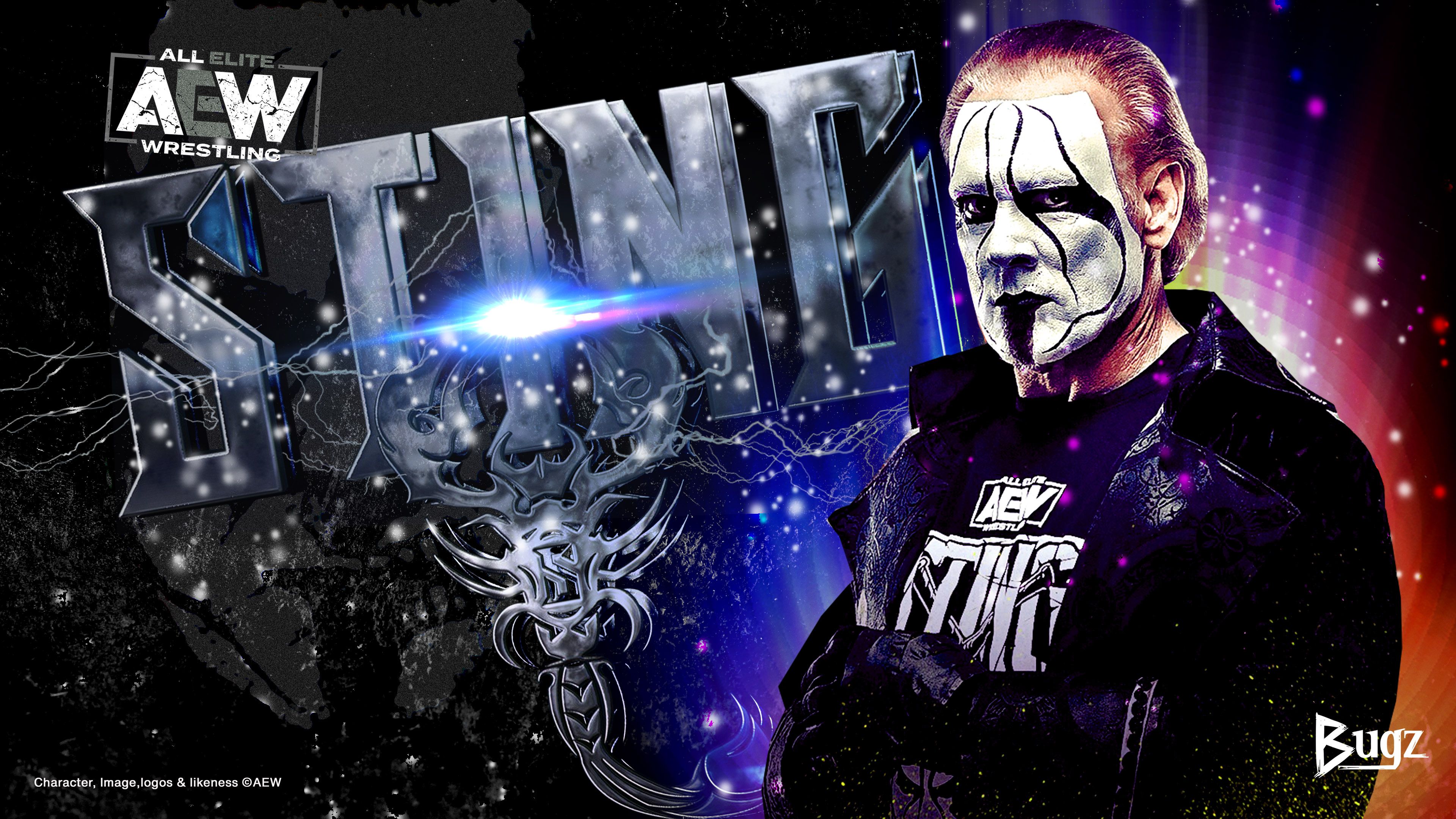 3840x2160 Sting Wallpaper!. BUGZ Wrestling Wallpaper