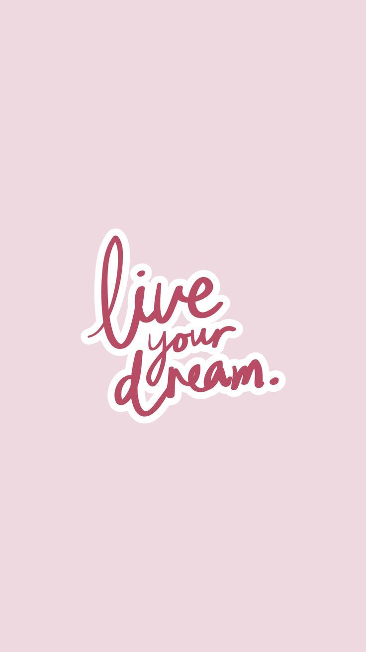 736x1308 Pink Words Wallpaper