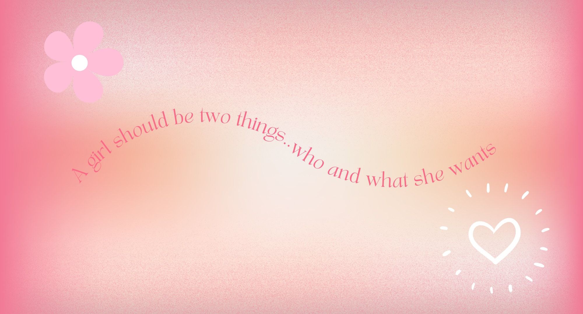 2000x1080 Pink Inspirational Computer Wallpaper