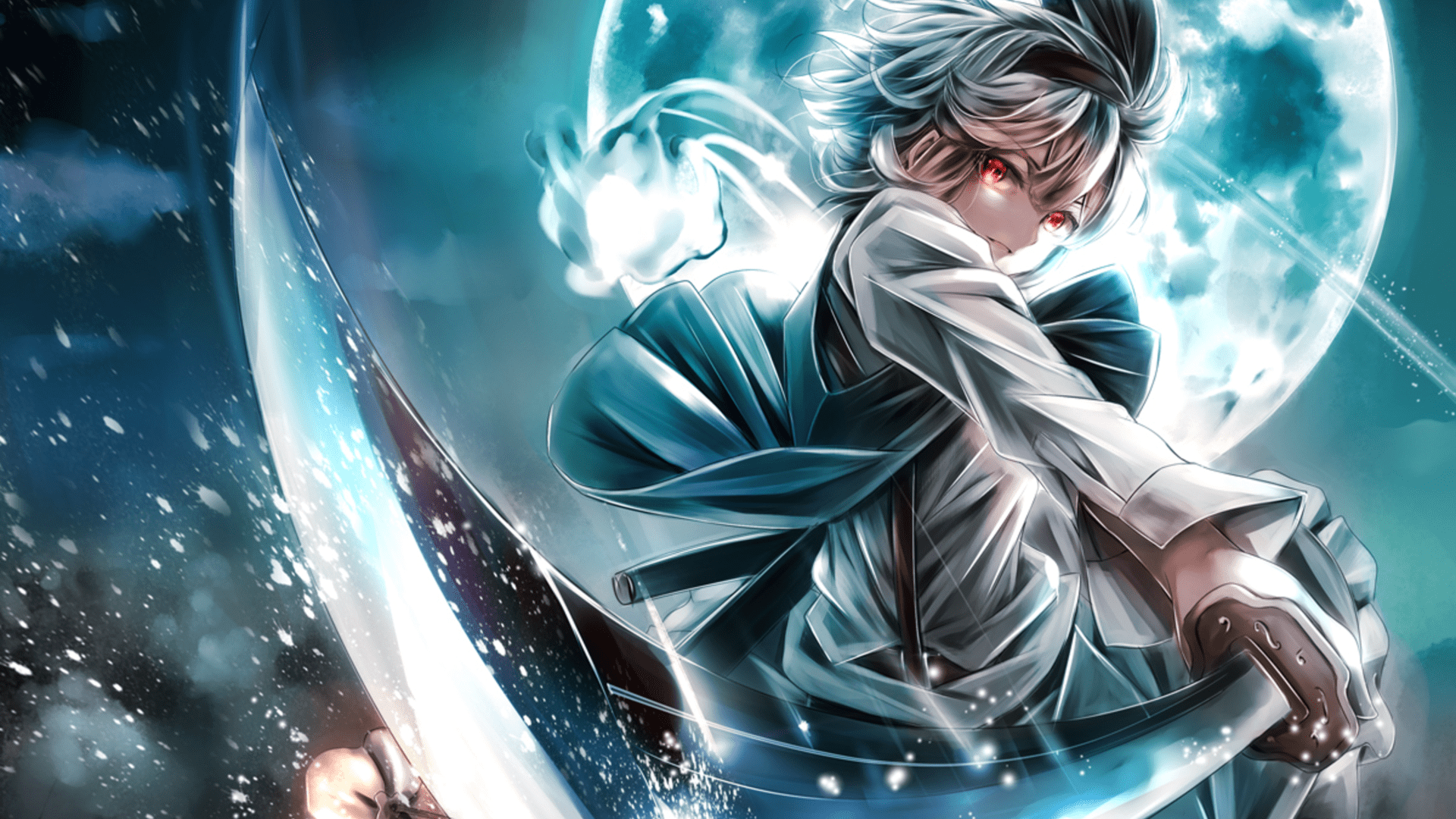 1920x1080 Youmu Konpaku: Sword Master HD Wallpaper by Jan (Pixiv)x1080