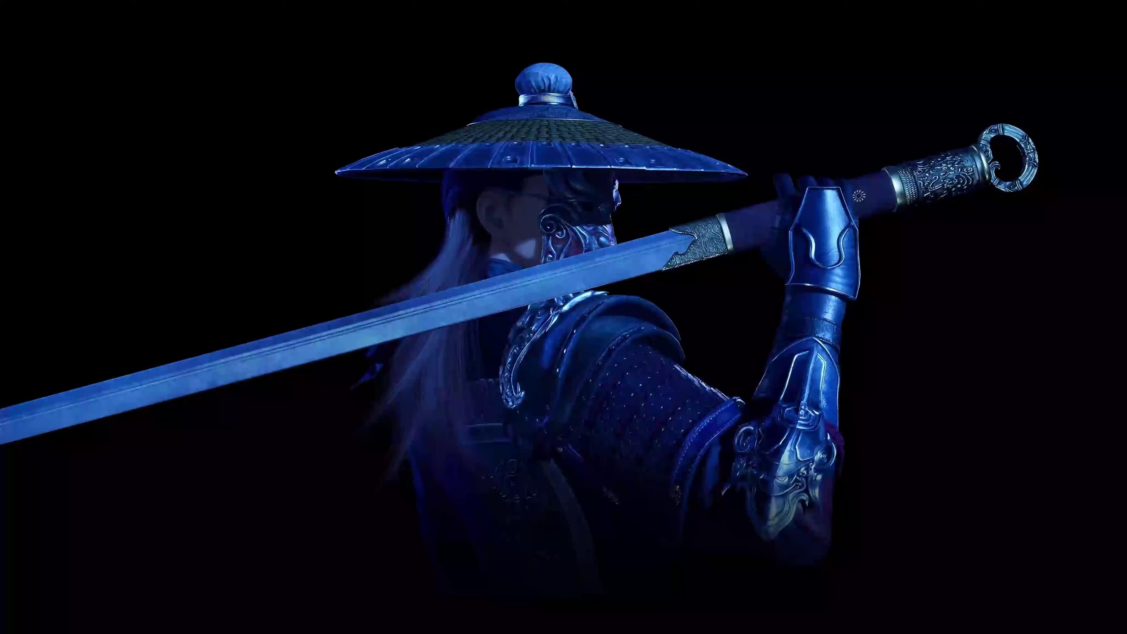 3840x2160 Electric Blue Swordmaster Live Wallpaper
