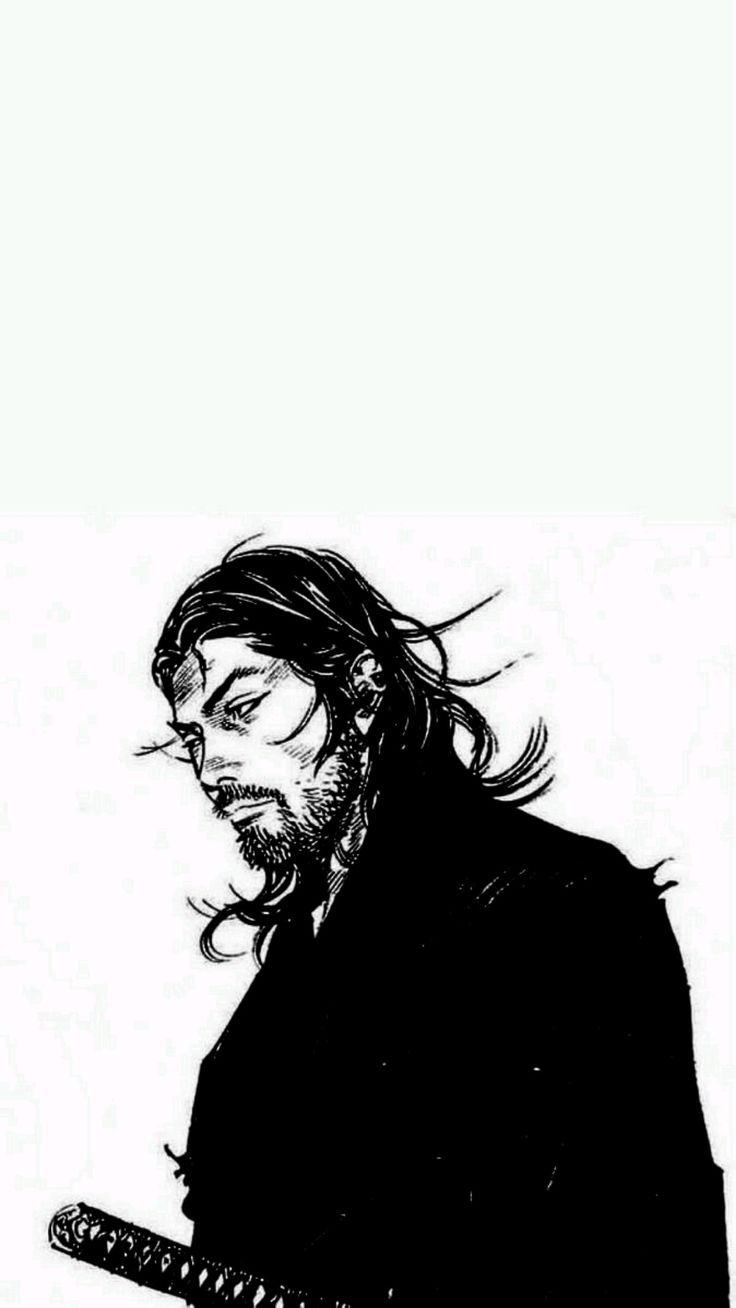 736x1308 Miyamoto musashi vagabond wallpaper. Vagabond black wallpaper, Vagabond lockscreen, Samurai