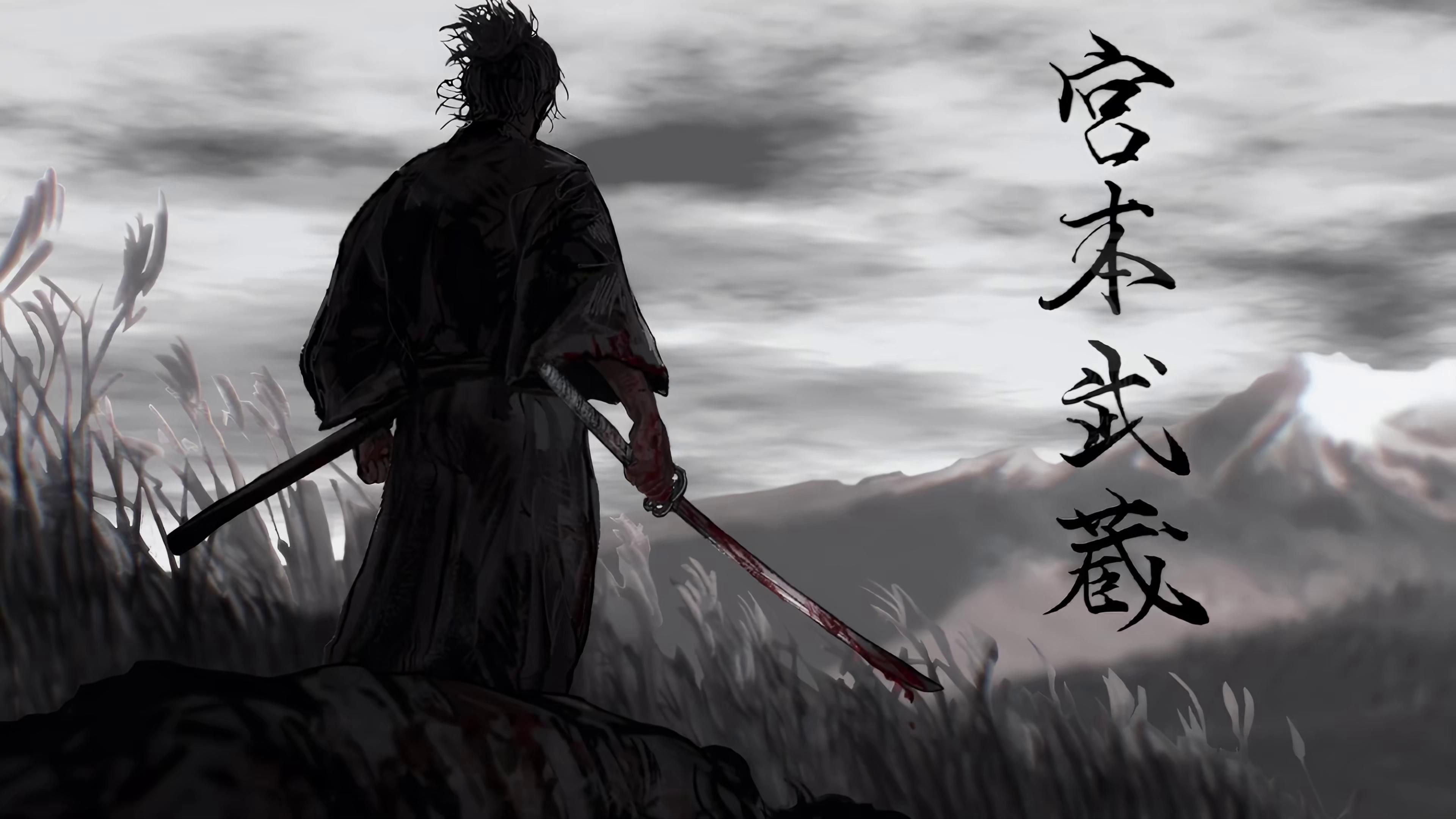 3840x2160 Vagabon Miyamoto Musashi Mobile Live Wallpaper