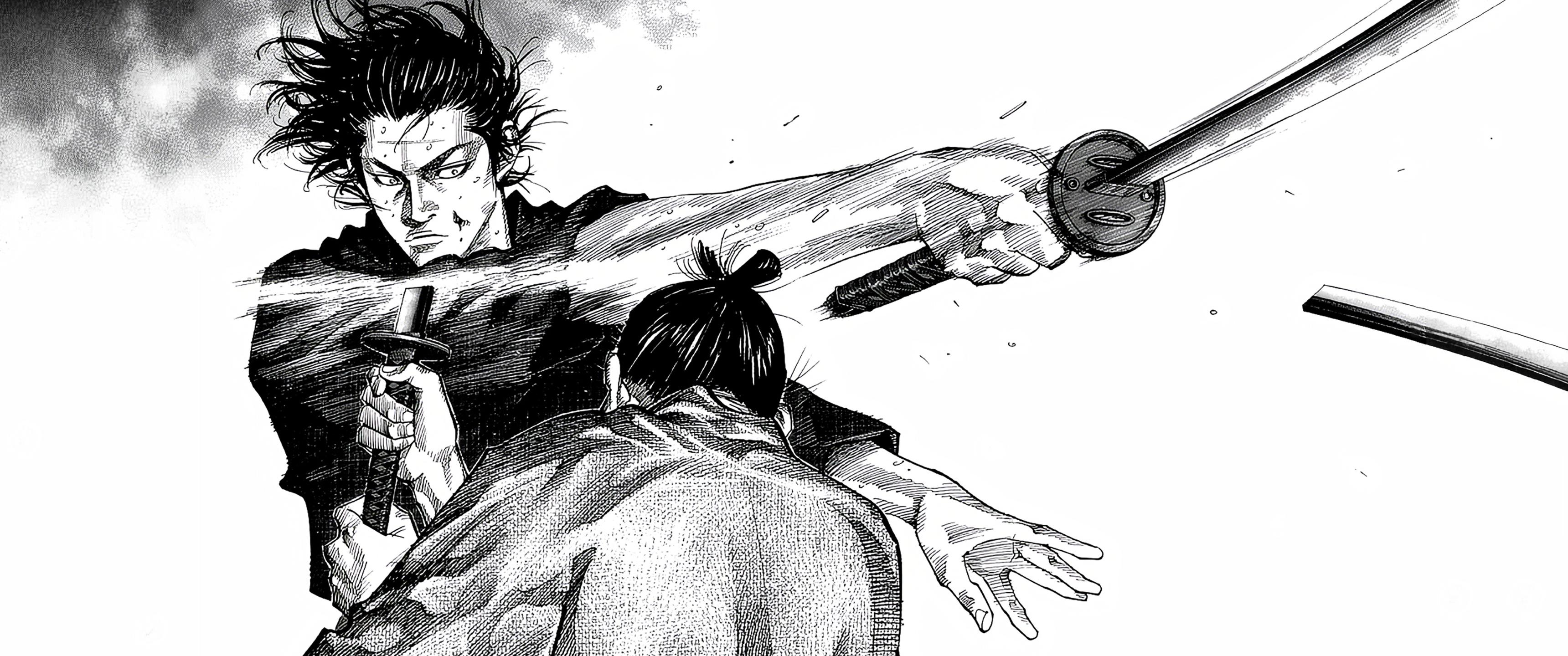 3440x1440 Miyamoto Musashi Desktop Wallpaper