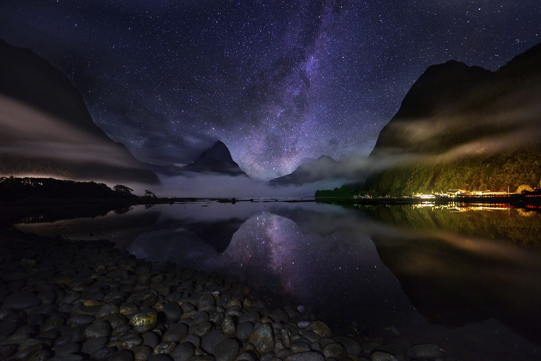 2045x1364 Free night, New Zealand 2K wallpaper for desktop and phone