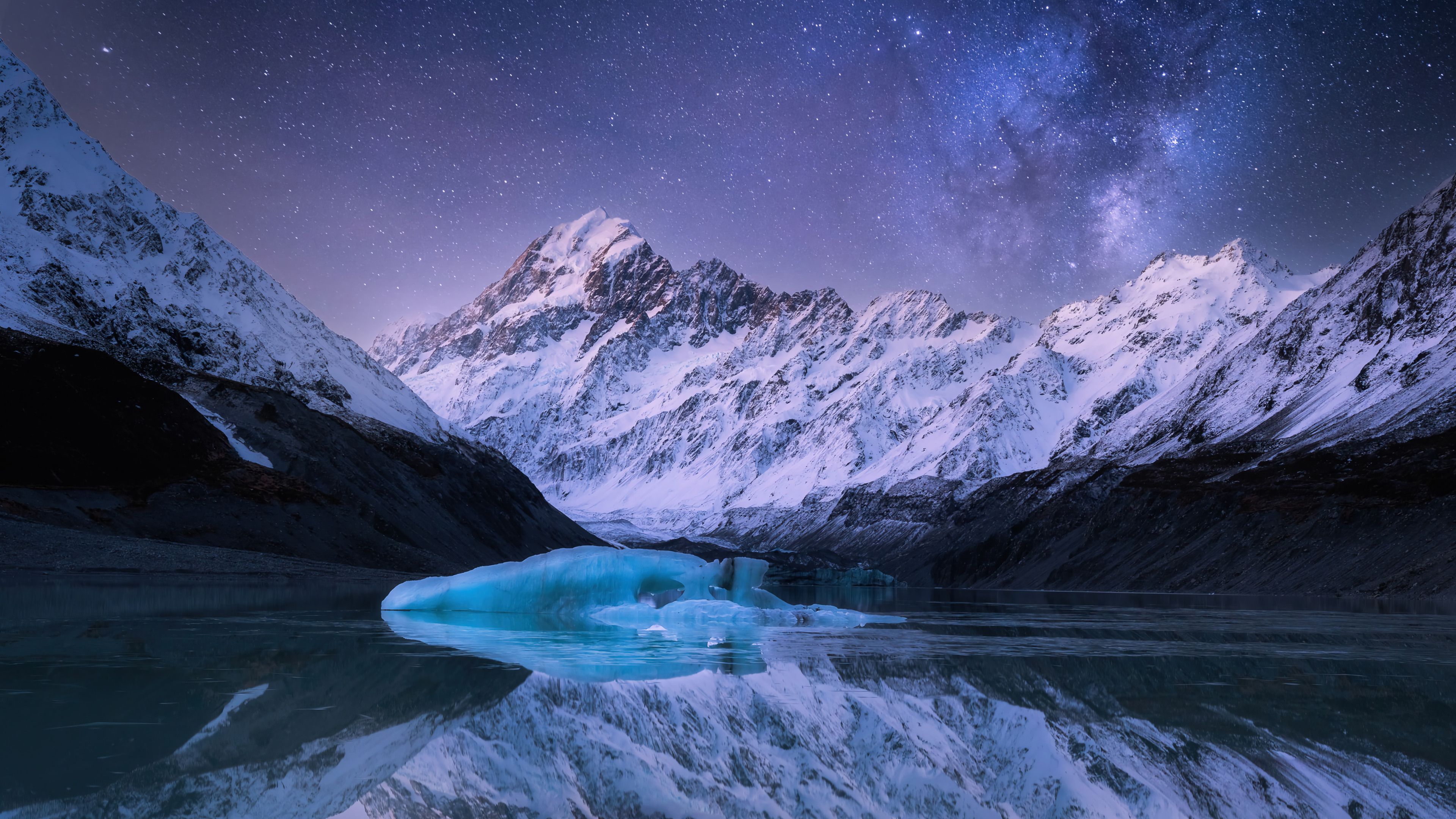 3840x2160 Mountain Scenery New Zealand Mount Cook Wallpaper 4K HD PC h