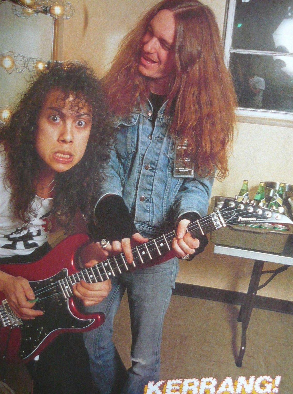 1133x1520 Kirk Hammett And Cliff Burton Metalllica... Kirk Hammett, Metallica, Thrash Metal