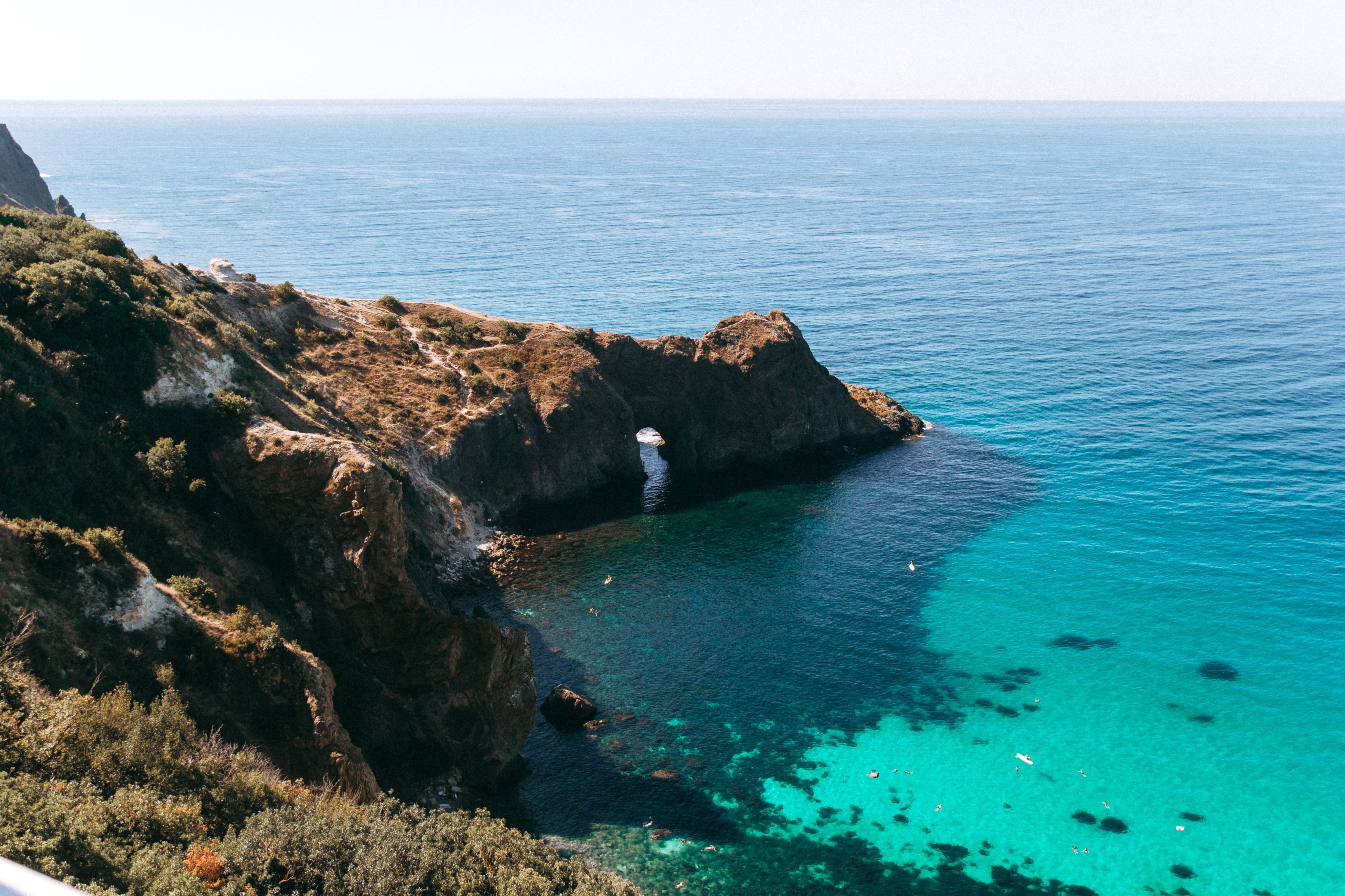 5127x3418 View of Dianas Bay and Grotto on Black Sea, Crimea · Free