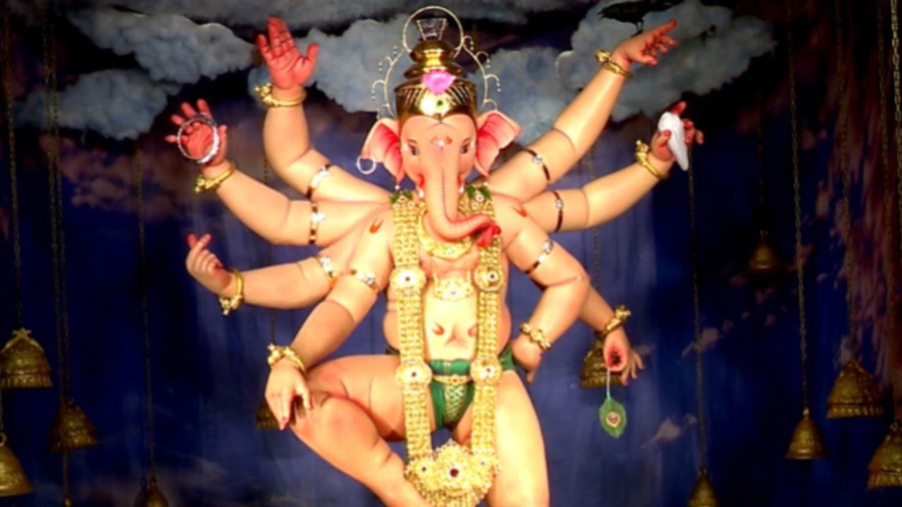 1280x720 IN PHOTOS. Ganeshotsav 2026: Mumbai Cha Raja first look unveiled in Lalbaug