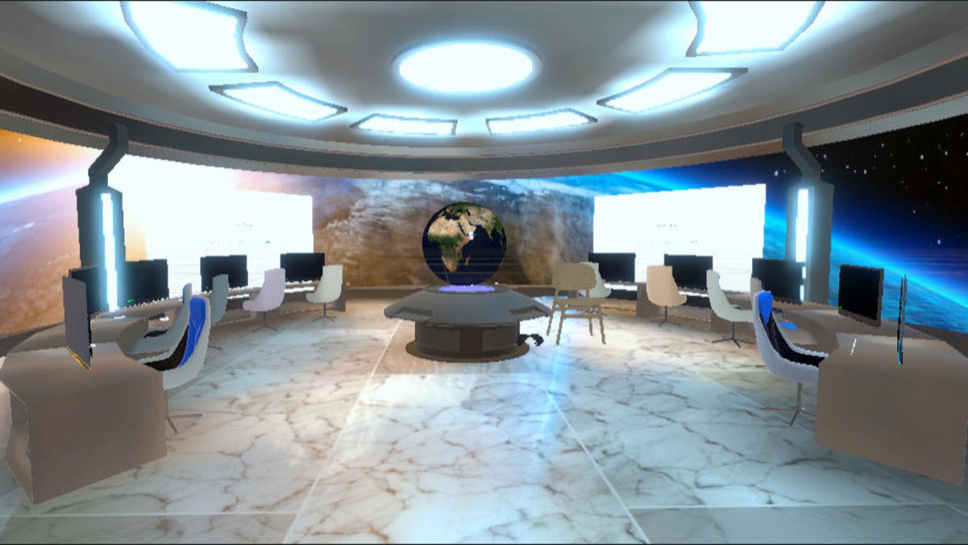 1920x1080 ESA Virtual Mission Control Room (VMCR)