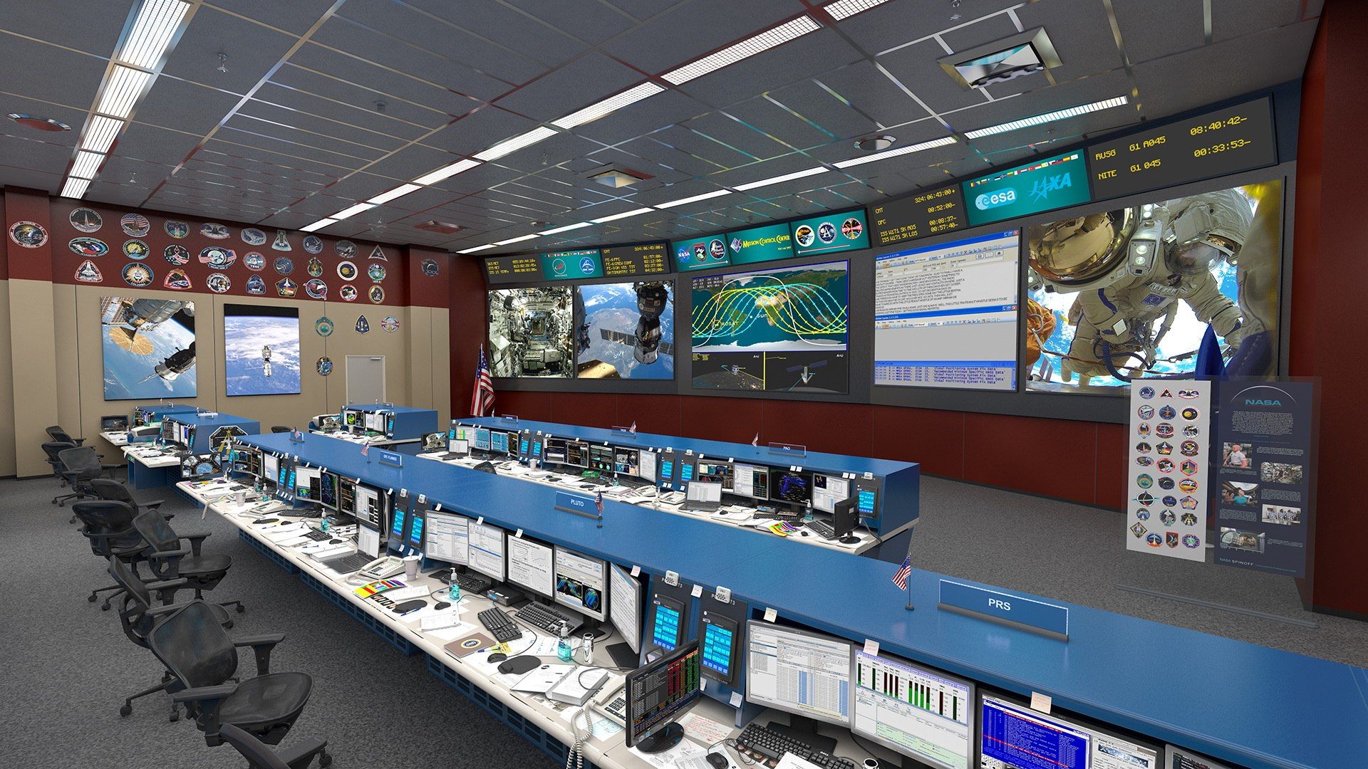 1920x1080 Nasa Mission Control Room Model