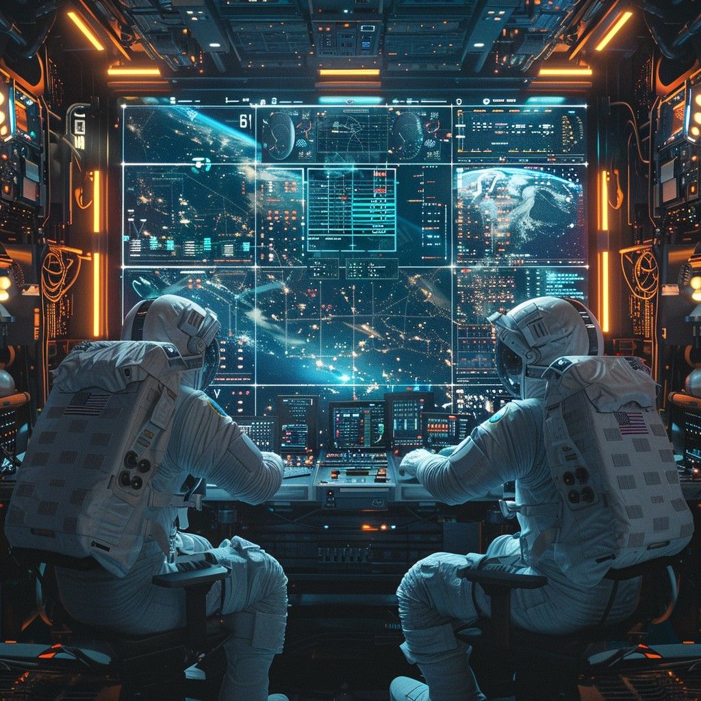 1024x1024 Download Space Mission Control Image, Spacecraft, Control Center