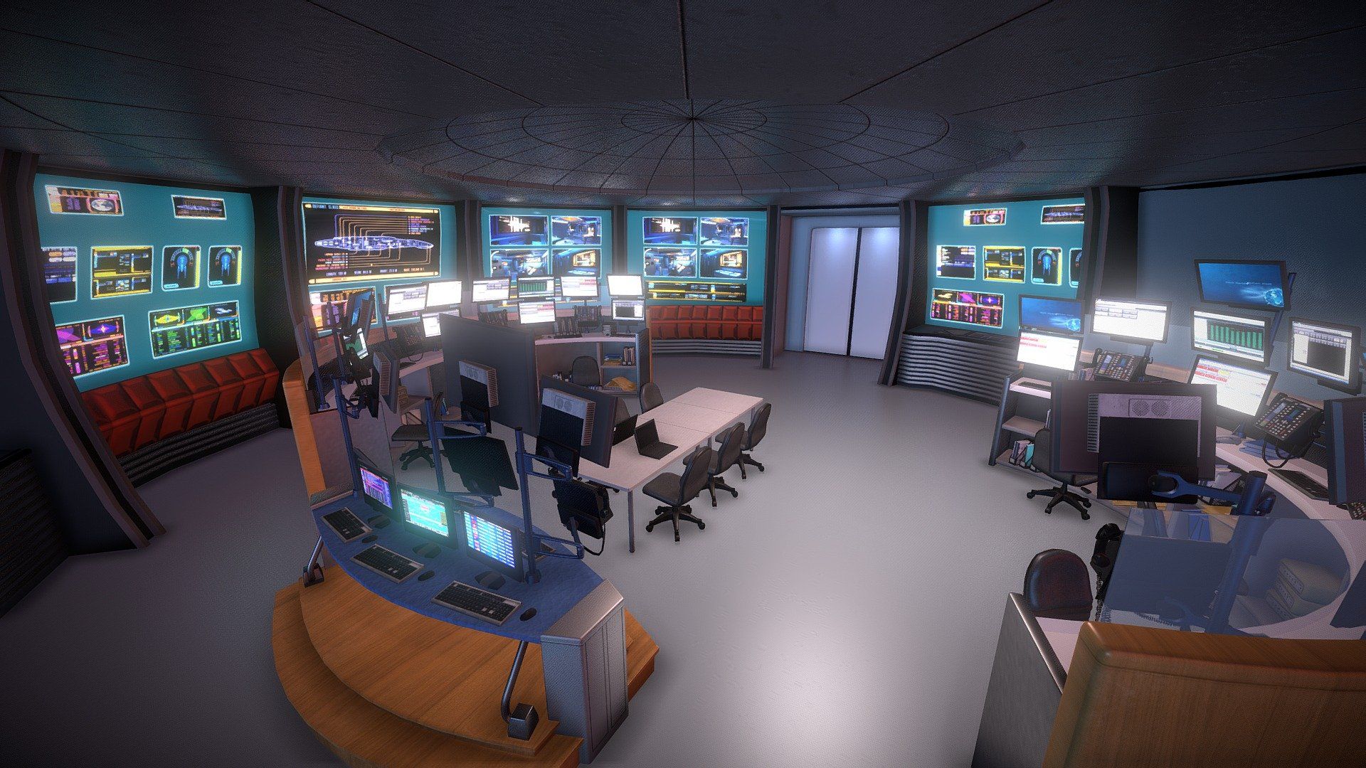 1920x1080 Mission Control Center model by animod [b681085]