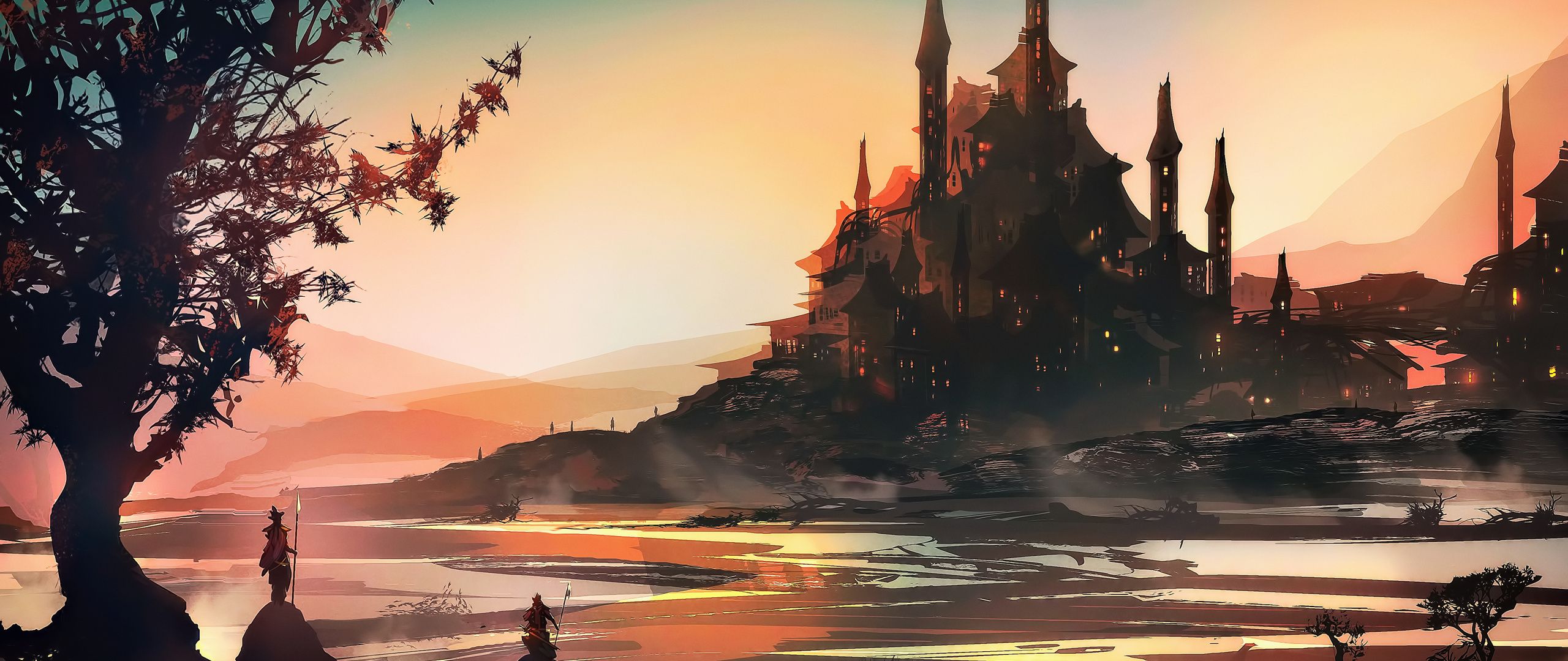2560x1080 Fantasy Art Landscape Concept Art 4k Wallpaper, 2560x1080 Resolution HD 4k Wallpaper, Image, Background, Photos and Picture
