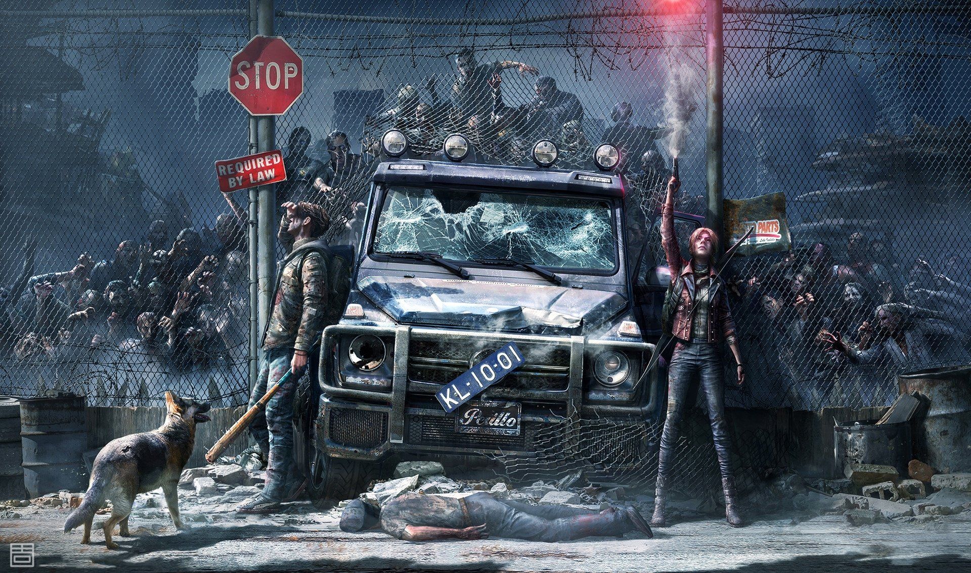 1920x1134 Wallpaper The Zombies Dark Horde: Zombie Siege HD Wallpaper By Qiang Zhou 1920x1134
