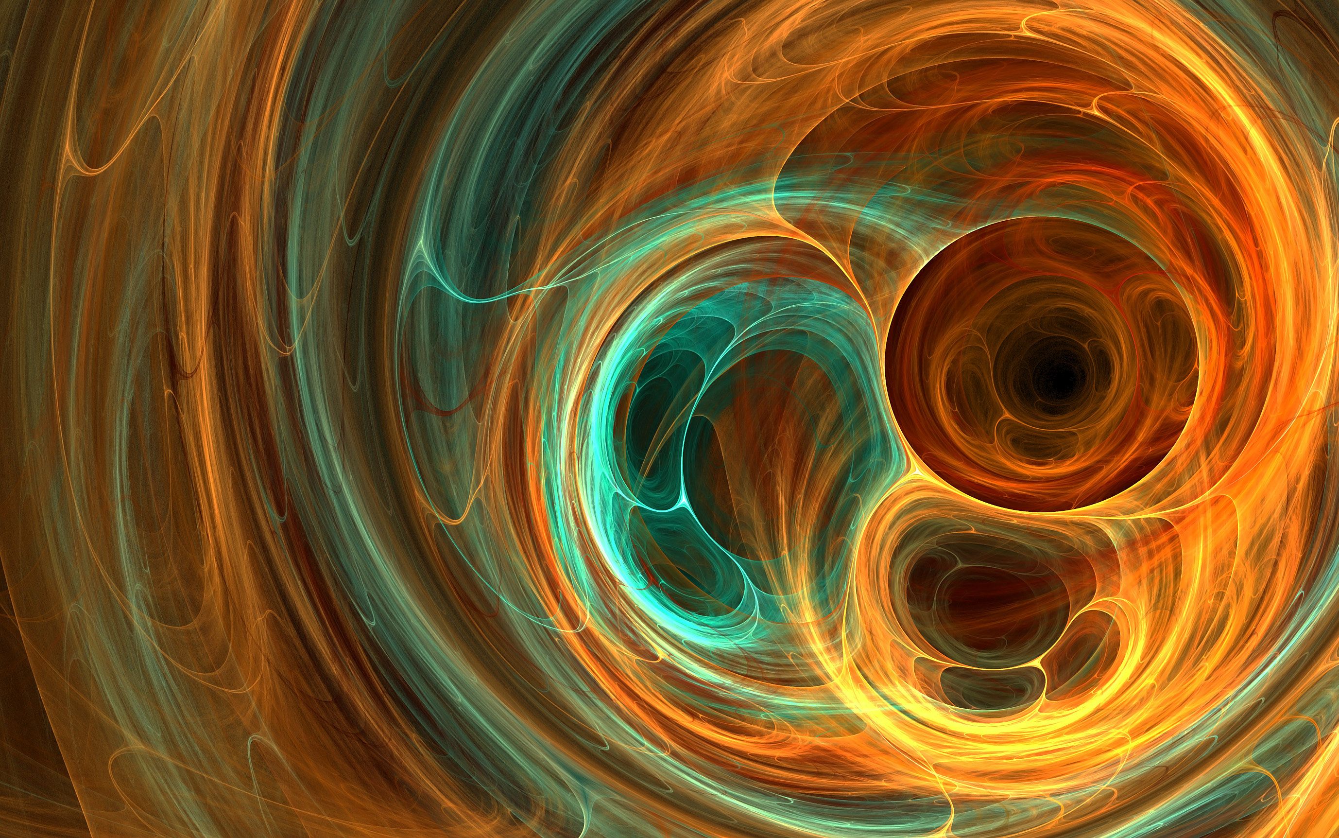 2756x1724 Fractal Texture Blob Light Orange Spiral Swirl Abstract Light Ball Wallpaper Download