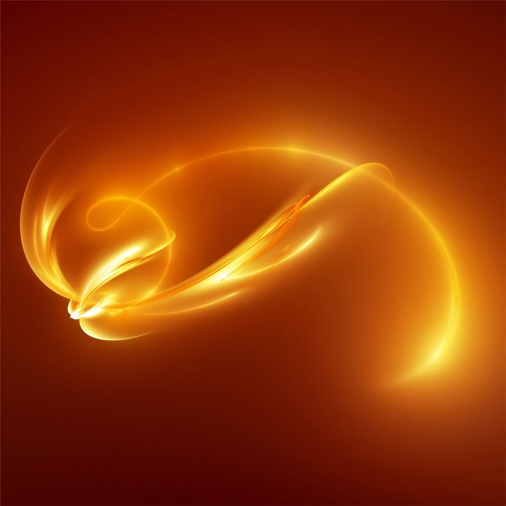 1024x1024 orange light abstract iPad Wallpaper Free Download