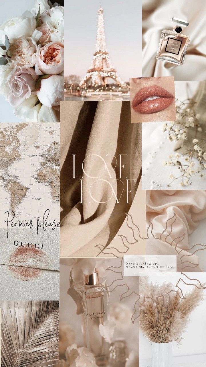 720x1280 Classy Cream and Gold Wallpaper. Aesthetic cream wallpaper, Beige girly wallpaper, Cream aesthetic collage