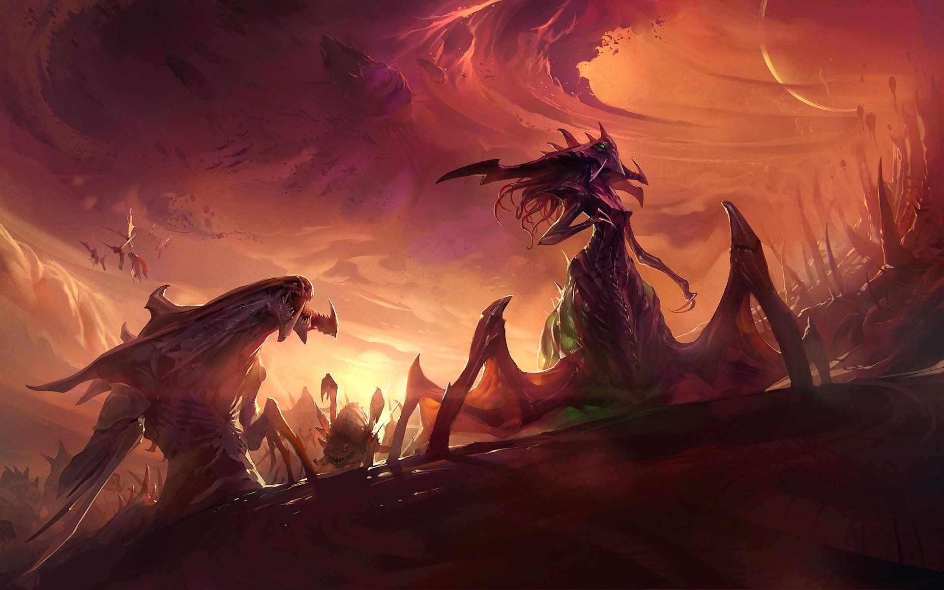 1920x1200 Starcraft II Zerg HD Wallpaper