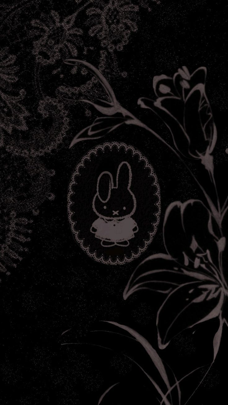 736x1308 Miffy wallpaper goth. Wallpaper background miffy witch, Whimsical goth desktop wallpaper, Goth cute wallpaper