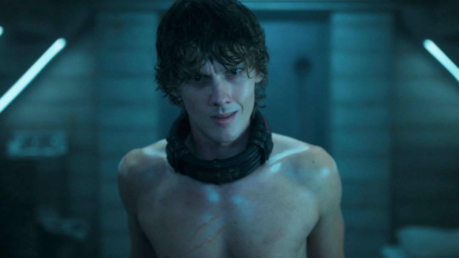 1920x1080 Hunter Doohan appears shirtless in chains in Wednesday 2