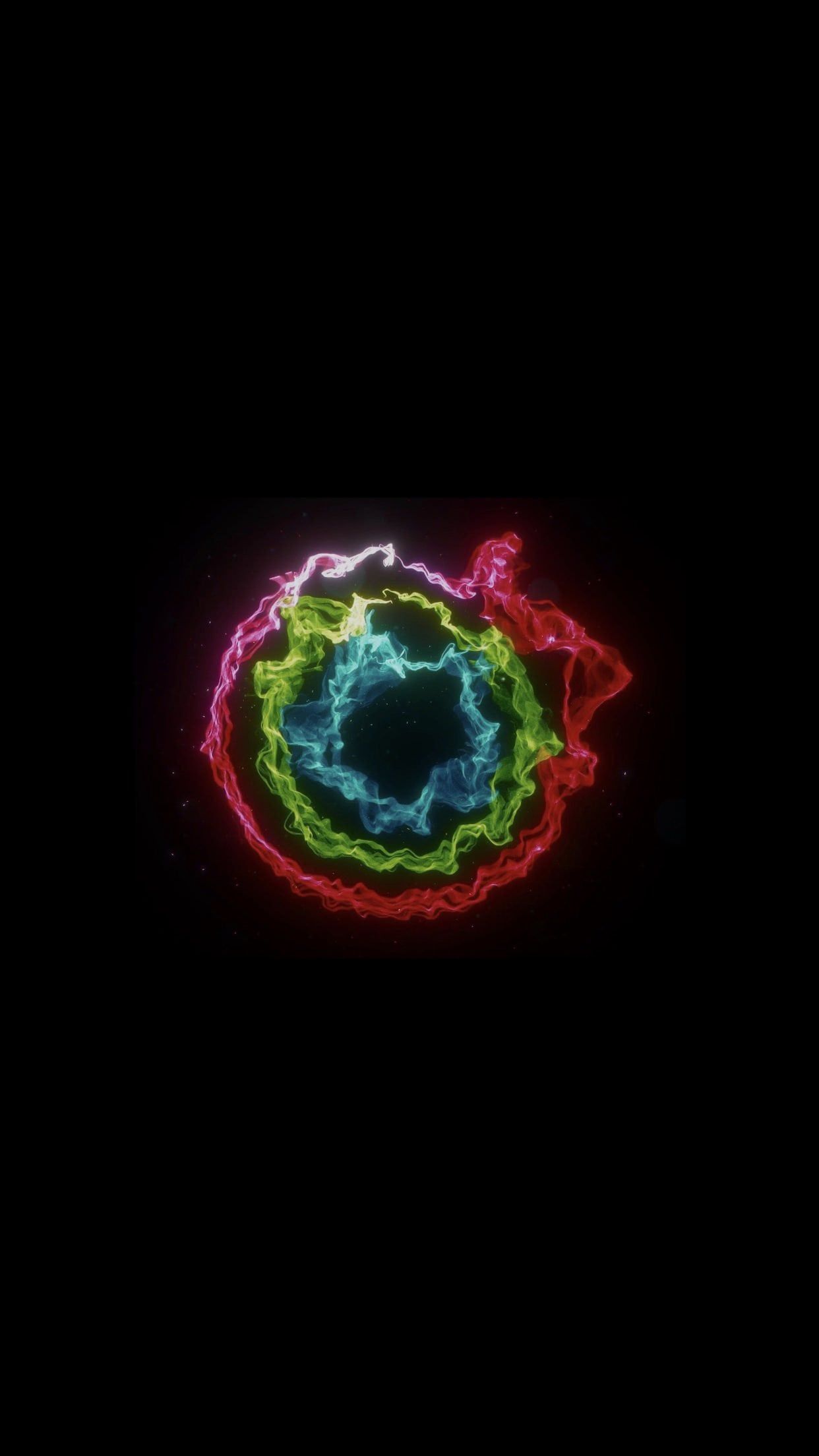 1242x2208 Apple Watch Activity Smoke Rings iPhone Wallpaper