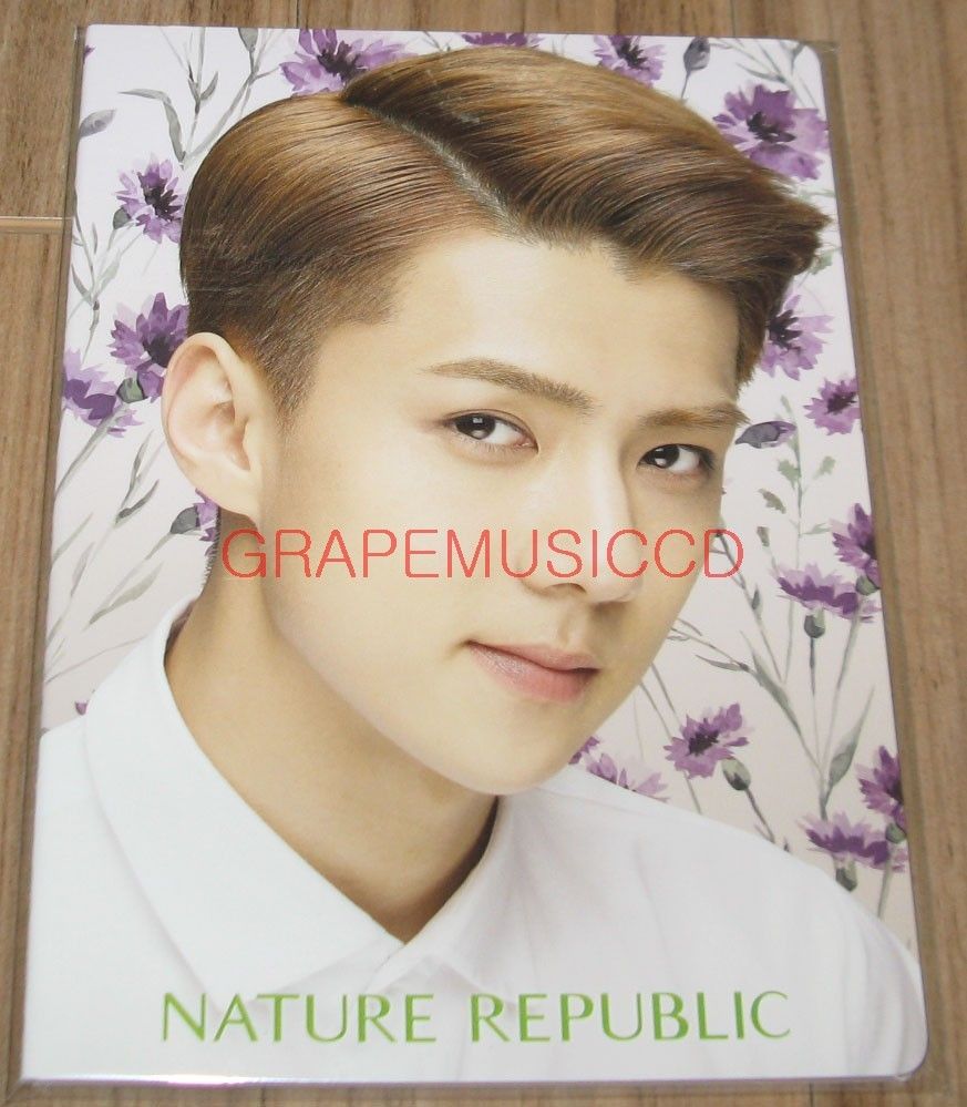 873x999 EXO NATURE REPUBLIC OFFICIAL GOODS K POP SE HUN SEHUN NOTEBOOK SEALED