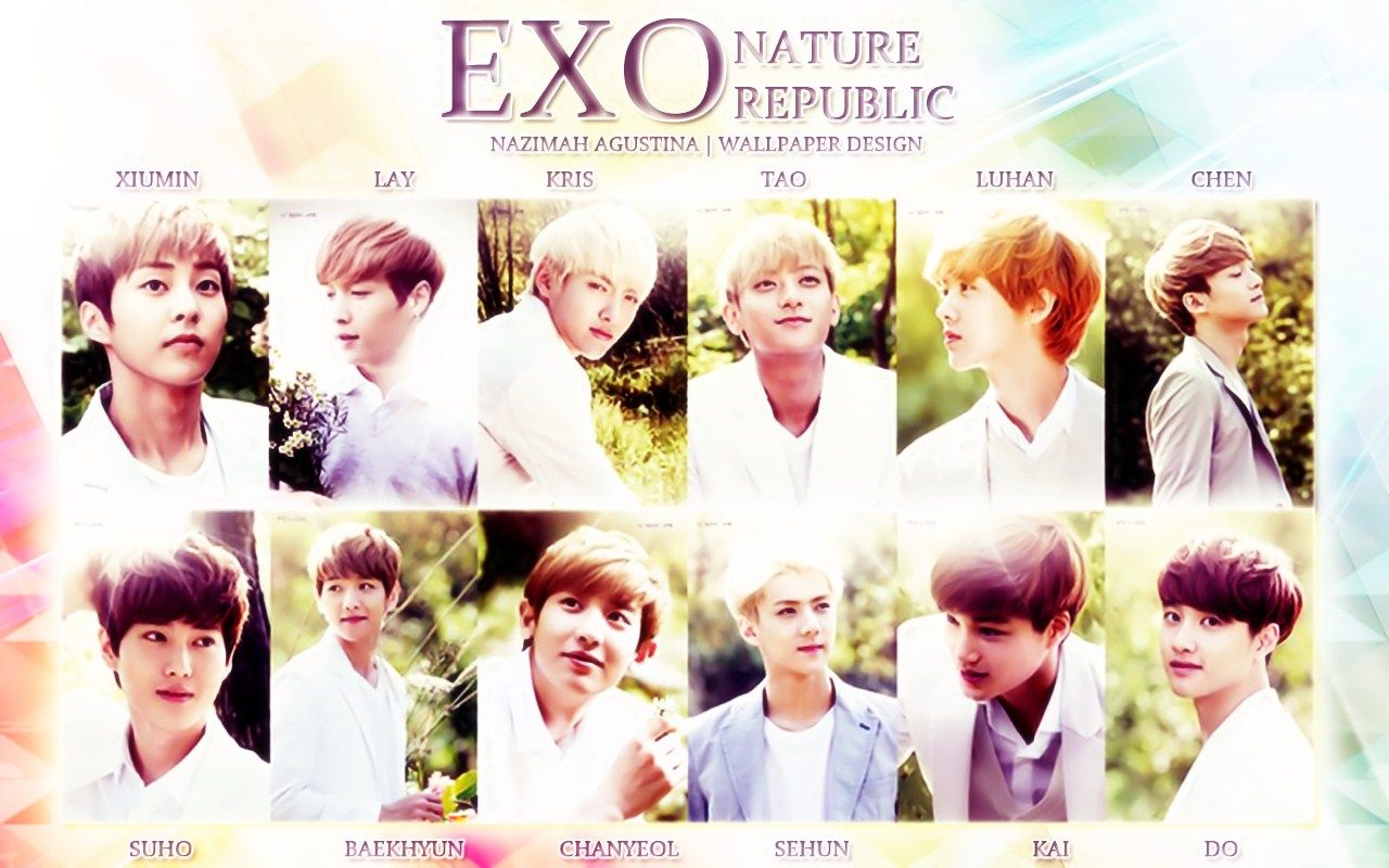 1280x800 exo ot12 nature republic picspam wallpaper xiulay kristao luchen subaek chanhun kaisoo vintage and innocent boys handosme. ♥ AgustiNazimah Experience ♥