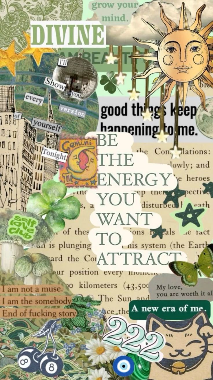 736x1308 positive self affirmations green collage phone background wallpaper 222 @jannah_reese