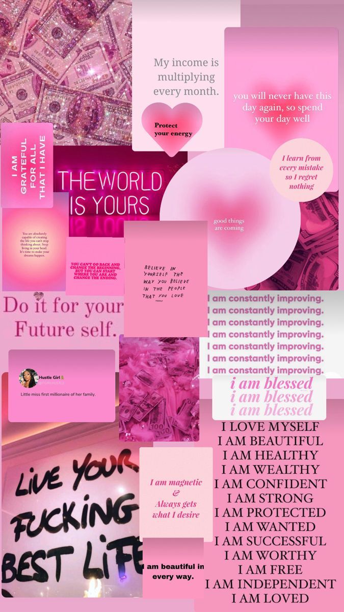 675x1200 Positive Wallpaper Quotes For A Colorful Life. Inspirational Wall Art Pink, Motivational Quotes For Self Care, Pink Aesthetic Quotes