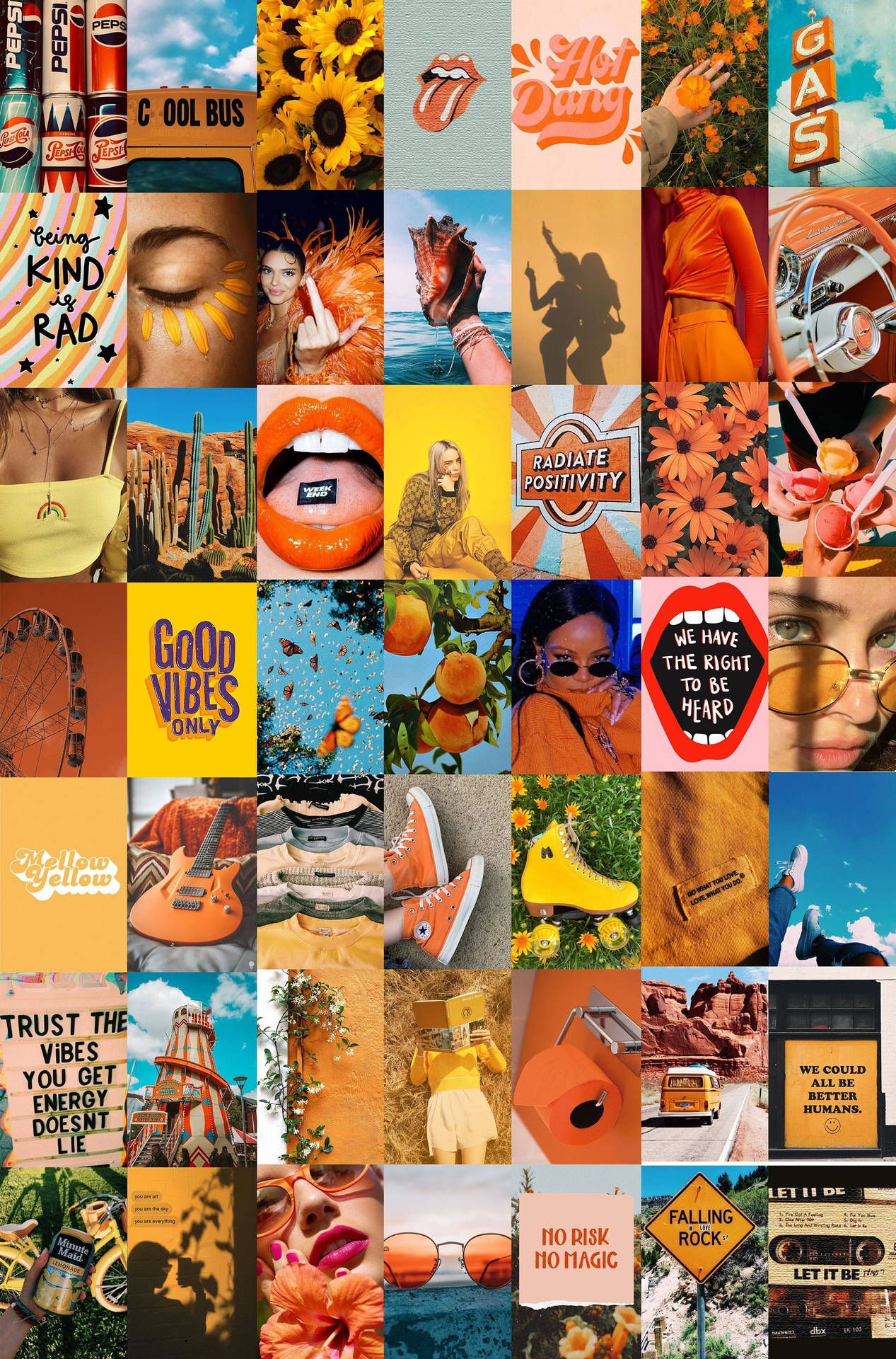 1267x1920 Summer Collage Wallpaper