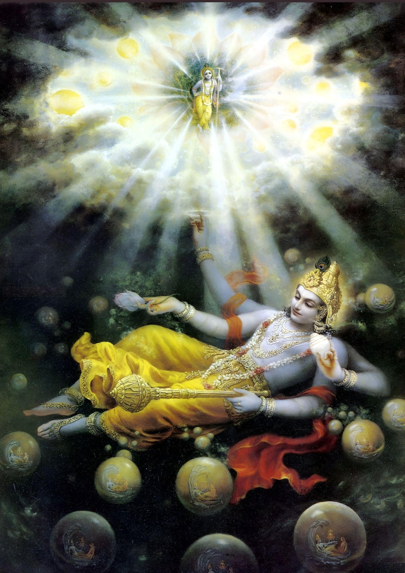 1414x2000 God Vishnu Ji Poster. Bhagwan Hari ji Poster. Perfect Wall Art for Gift & DecorGSM Matte Finish Paper (A5_(21L x 14.8W)) : Amazon.in: Home & Kitchen