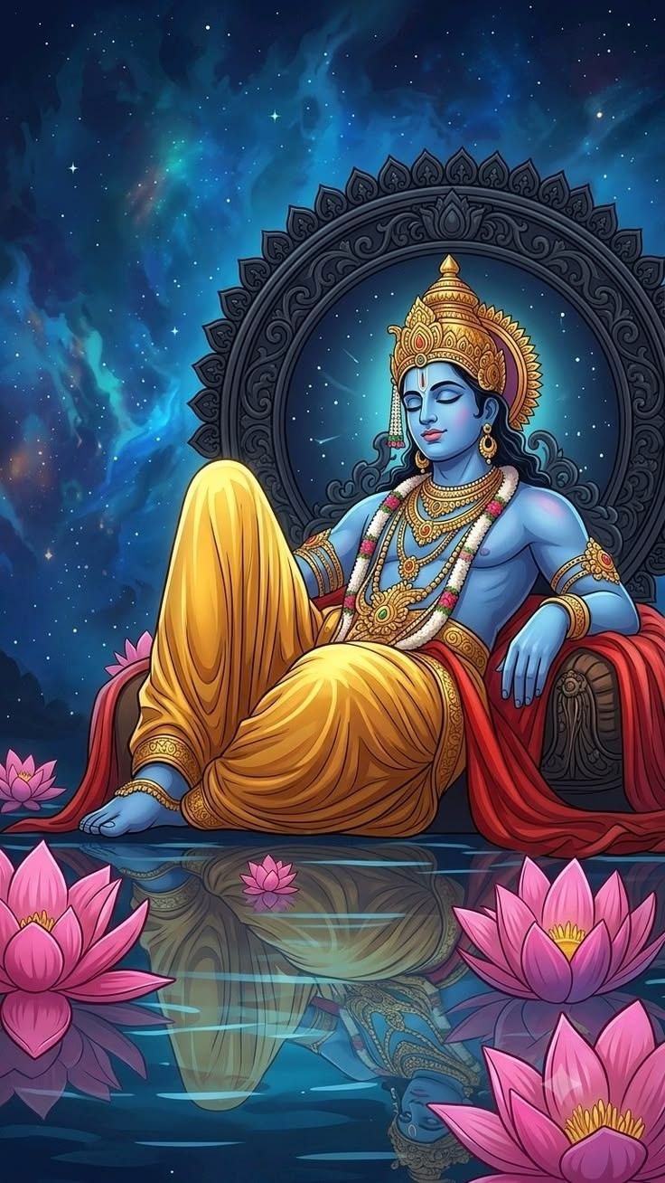 736x1308 Lord shiva wallpaper with lotus. Lord shiva with lotus flower, Lord shiva wallpaper aesthetic, Vishnu