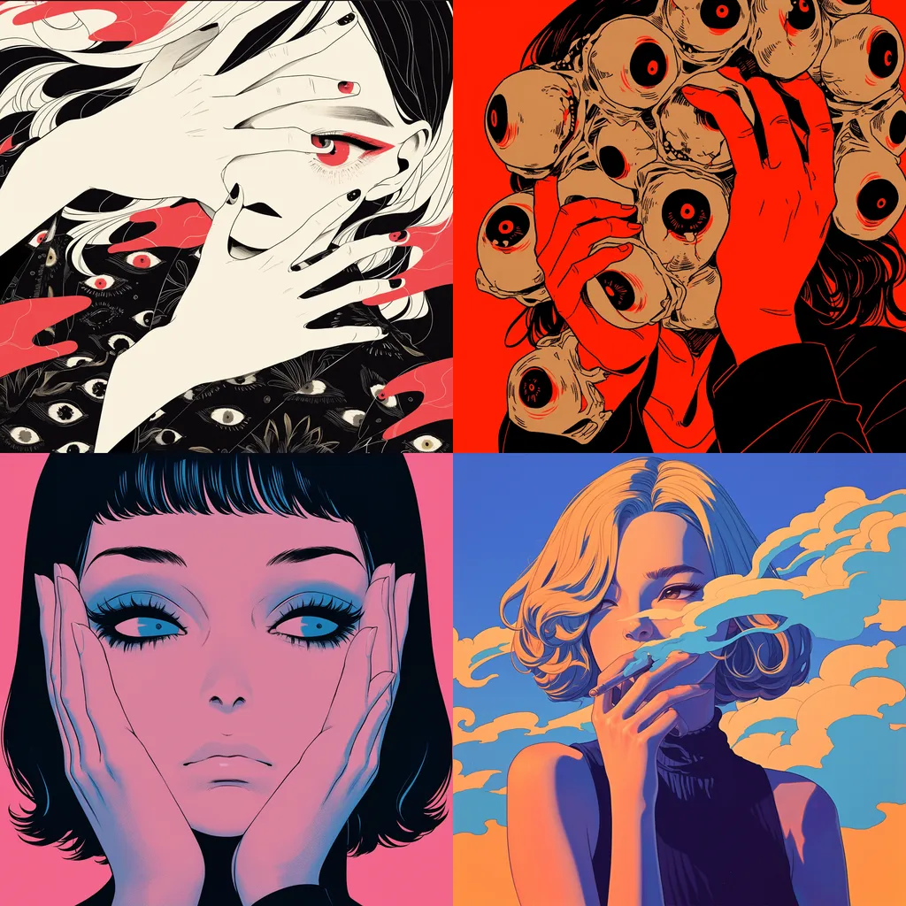 1024x1024 Charles Burns Prompt Style for Midjourney & Stable Diffusion • Style Reference