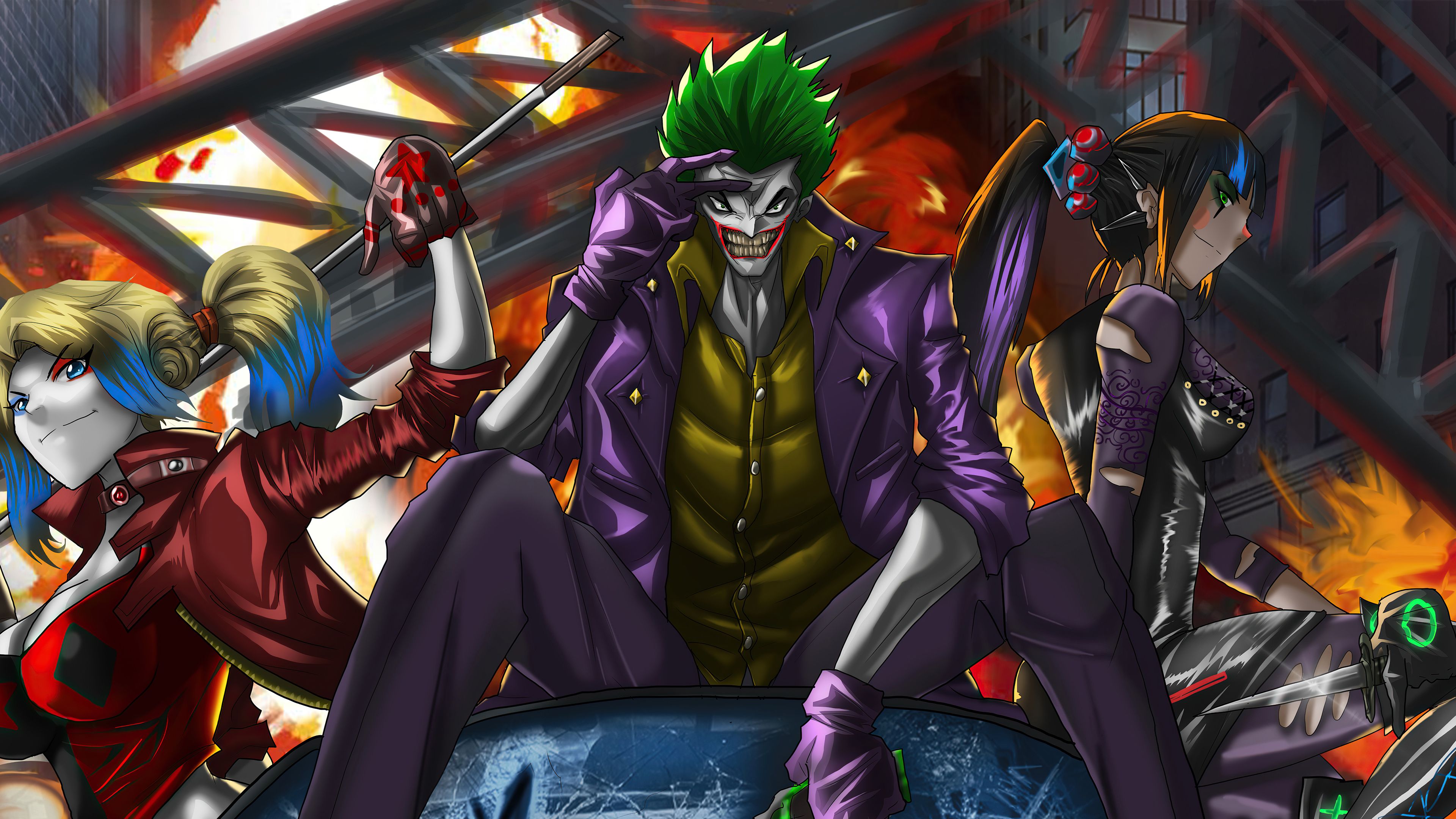 3840x2160 Joker Punchline Harley Quinn 4k Wallpaper, HD Superheroes Wallpaper, 4k Wallpaper, Image, Background, Photos and Picture