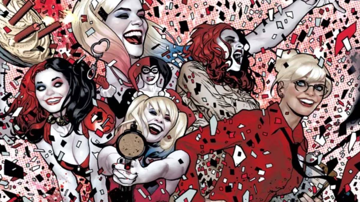 1200x675 Harley Quinn's Most Iconic Looks Collide In Epic New DC Comics Art