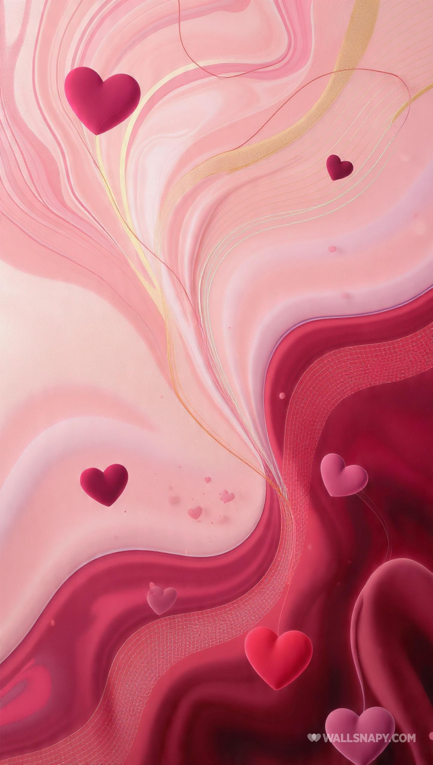1440x2541 Cute pink love iphone portrait wallpaper